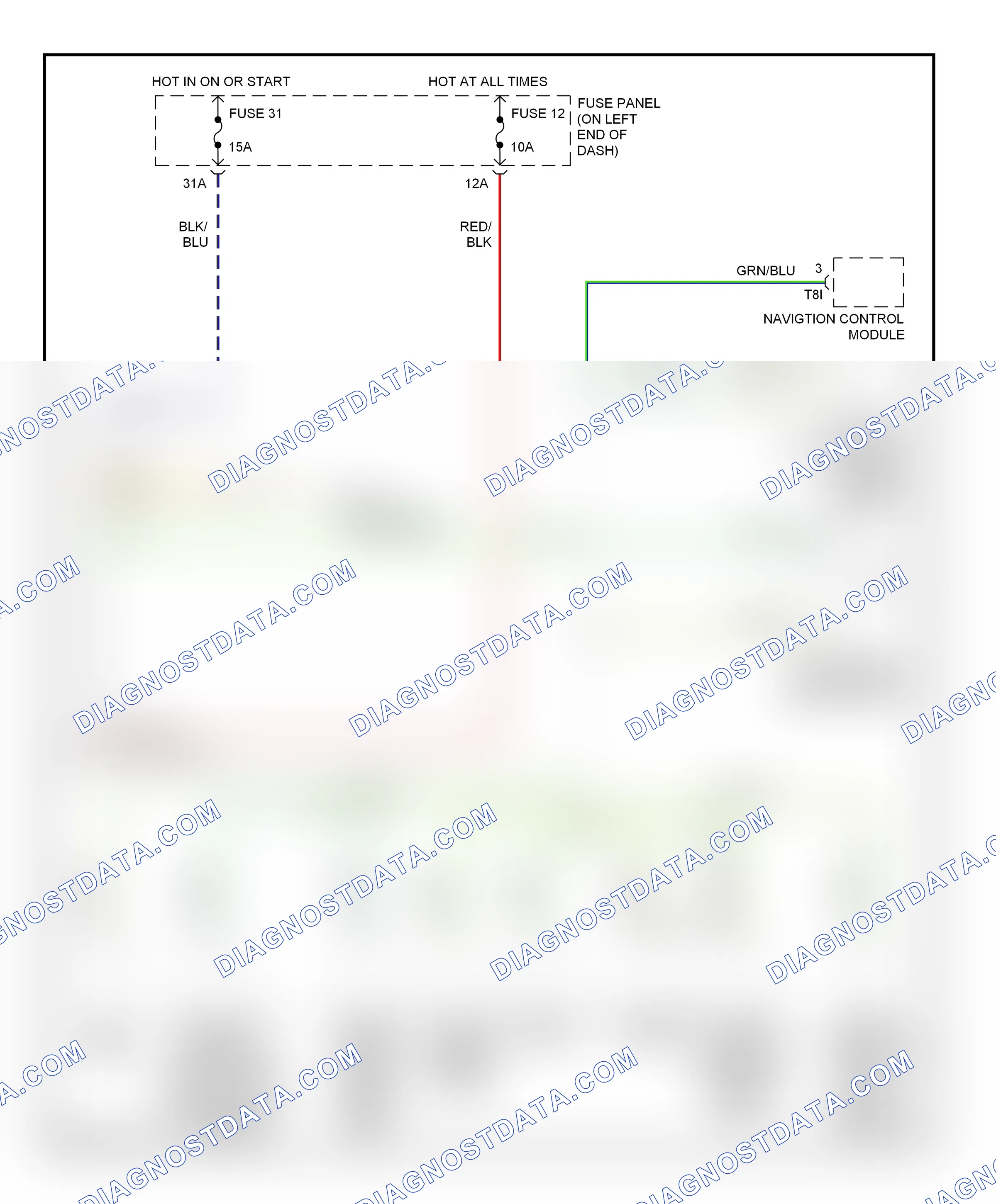 Computer data lines — Computer data lines circuit — Computer data lines circuit. Audi A4 B5 facelift (1999-2001)