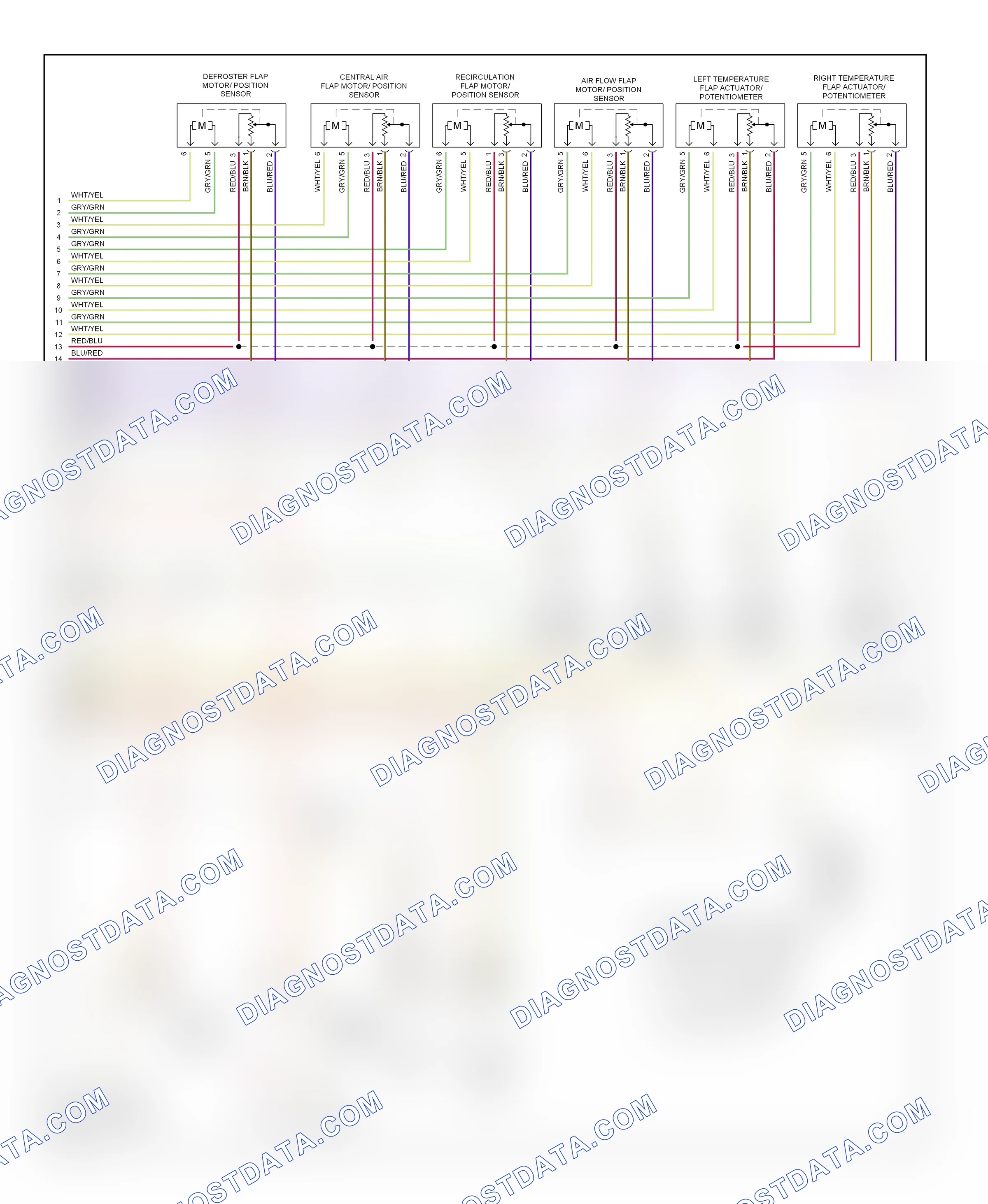 Air conditioning — Automatic a/c circuit — Automatic a/c circuit (2 of 2). Audi A4 B6 (2000-2006)