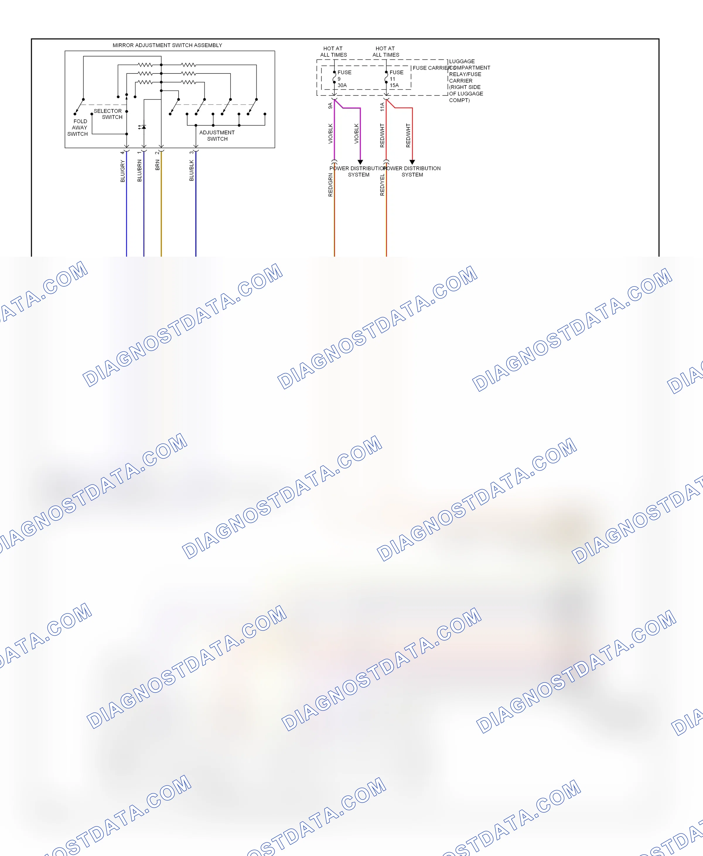 Memory systems — Memory systems circuit — Memory systems circuit (3 of 3). Audi A4 B8 (2007-2012)