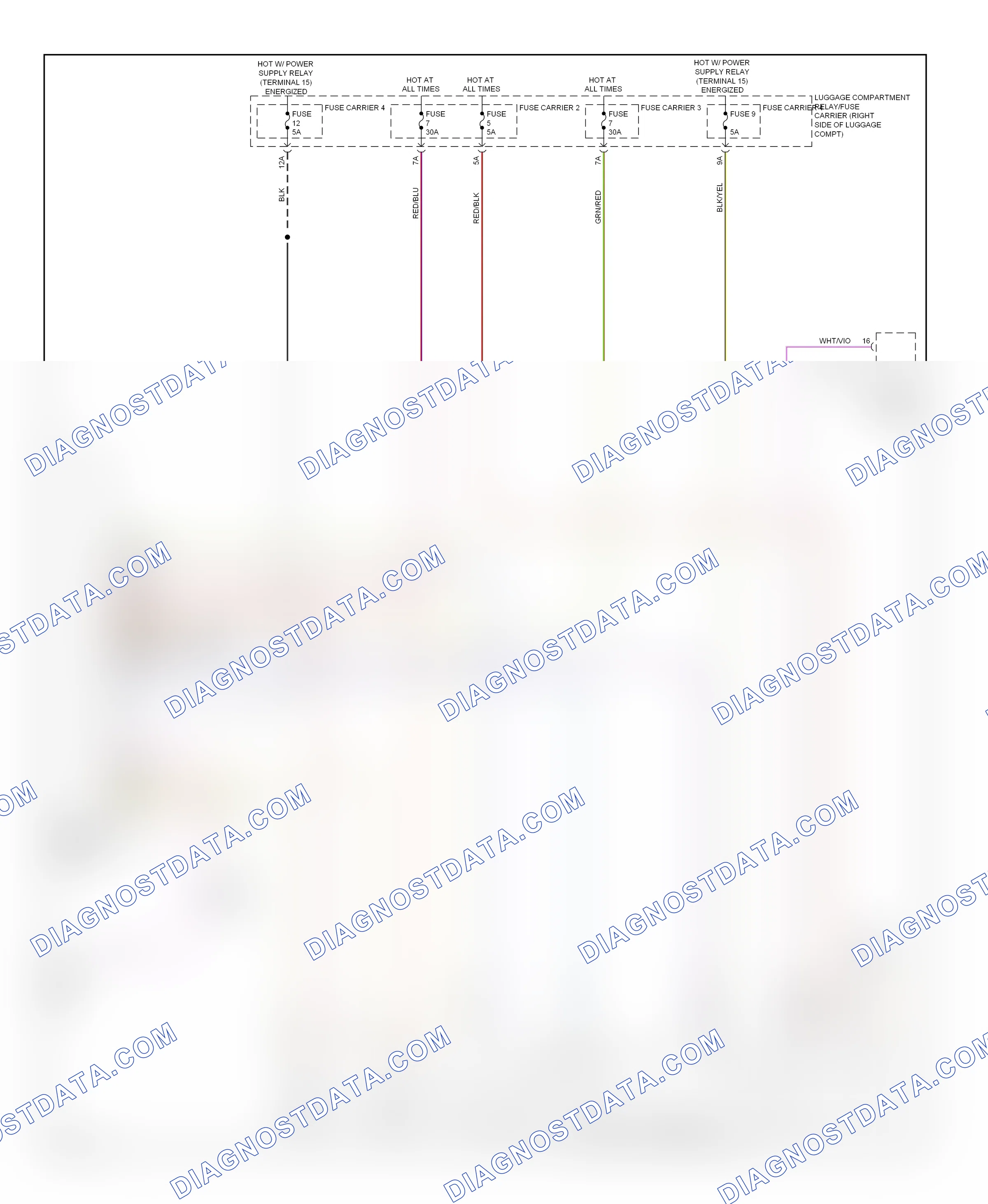 Shift interlock — Park brake release circuit — Park brake release circuit. Audi A4 B8 (2007-2012)