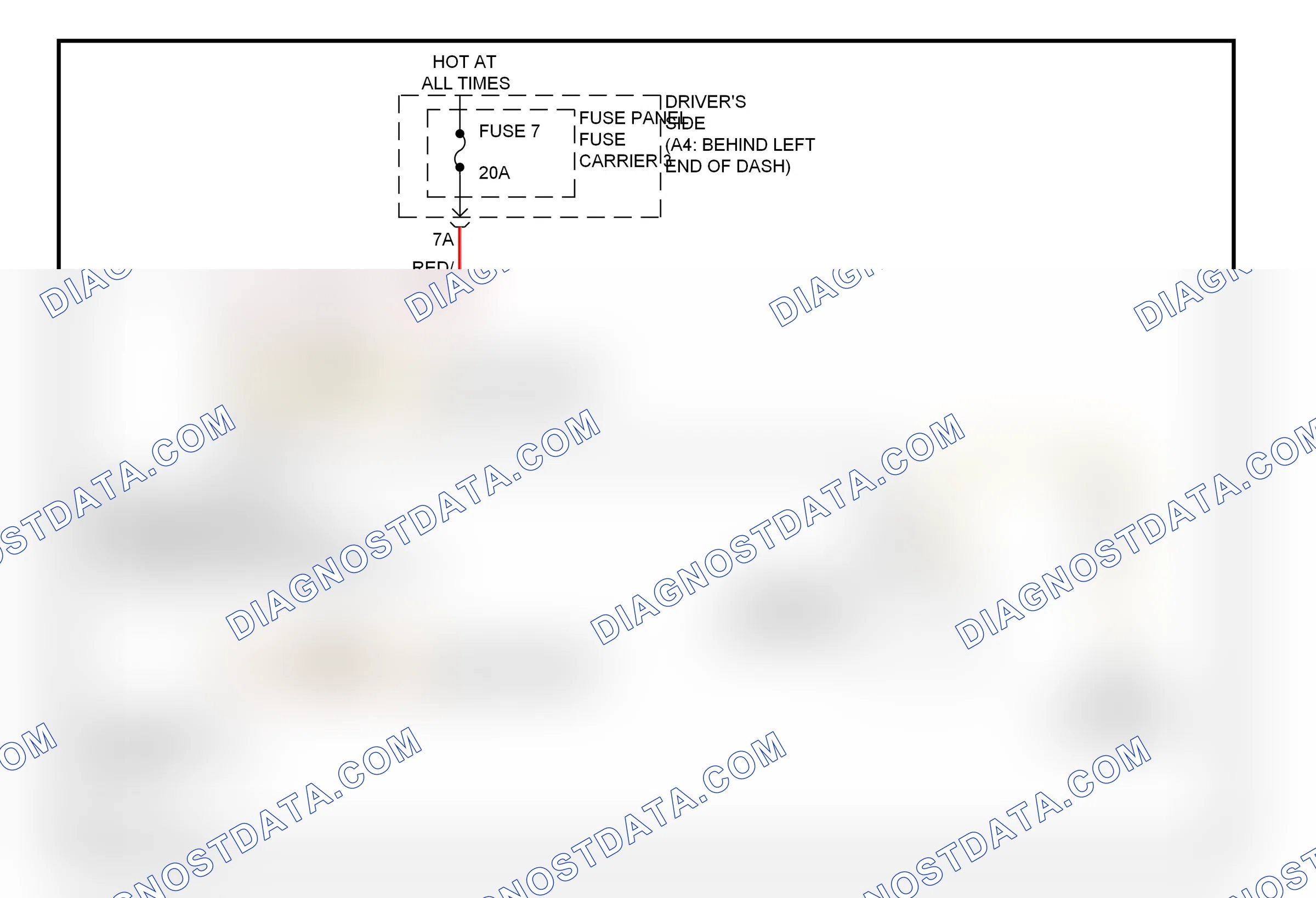 Warning systems — Brake wear sensor circuit — Brake wear sensor circuit. Audi A4 B8 (2007-2012)