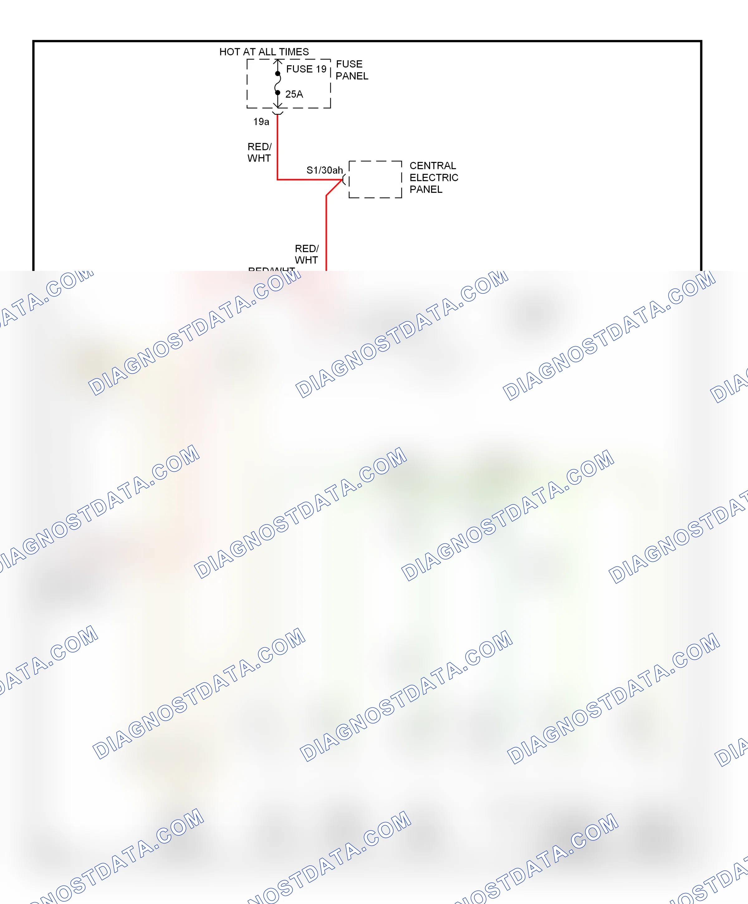 Computer data lines — Computer data lines circuit — Computer data lines circuit. Audi A6 C4 (1994-1997)
