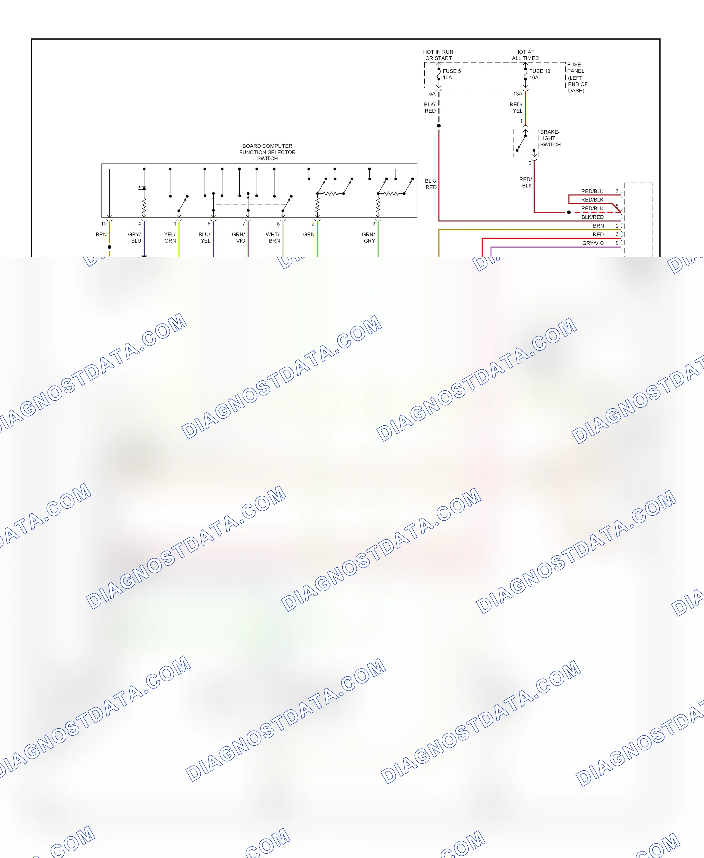 Instrument cluster — Auto check system circuit — Auto check system circuit. Audi A6 C5 facelift (2001-2004)
