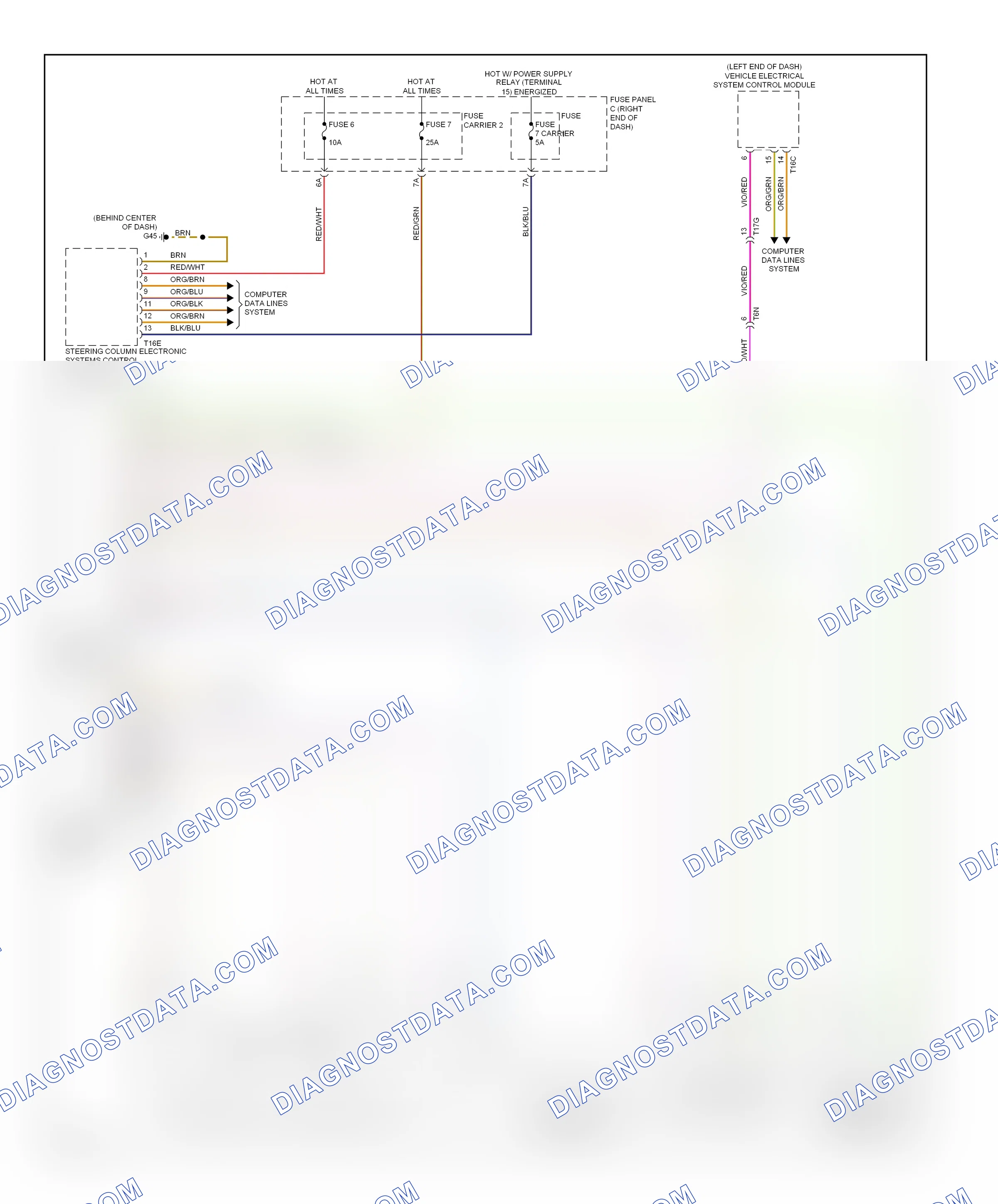 Memory systems — Steering column memory circuit — Steering column memory circuit. Audi A6 C7 (2011-2014)
