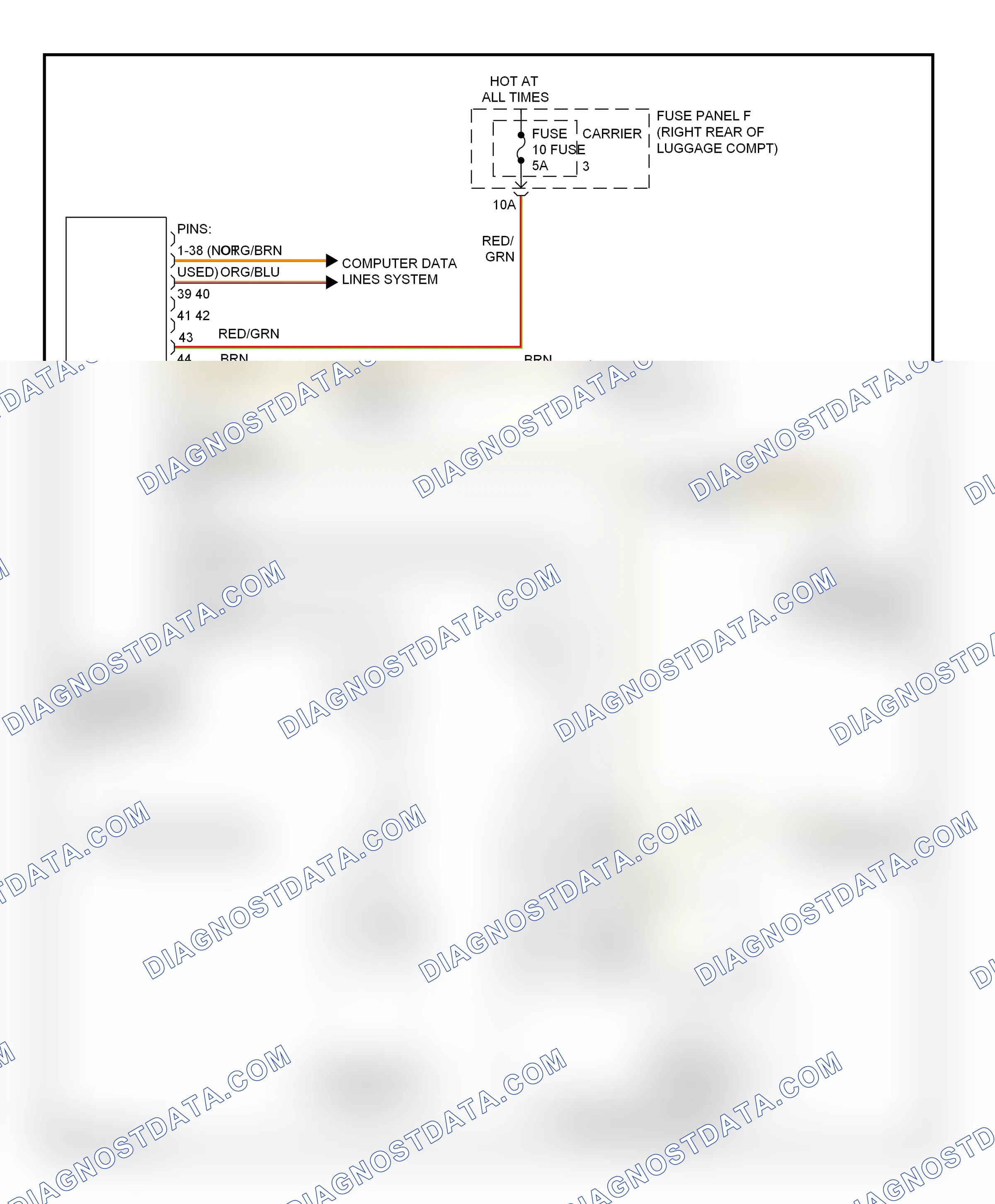 Navigation — Rear camera circuit — Rear camera circuit. Audi A6 C7 (2011-2014)