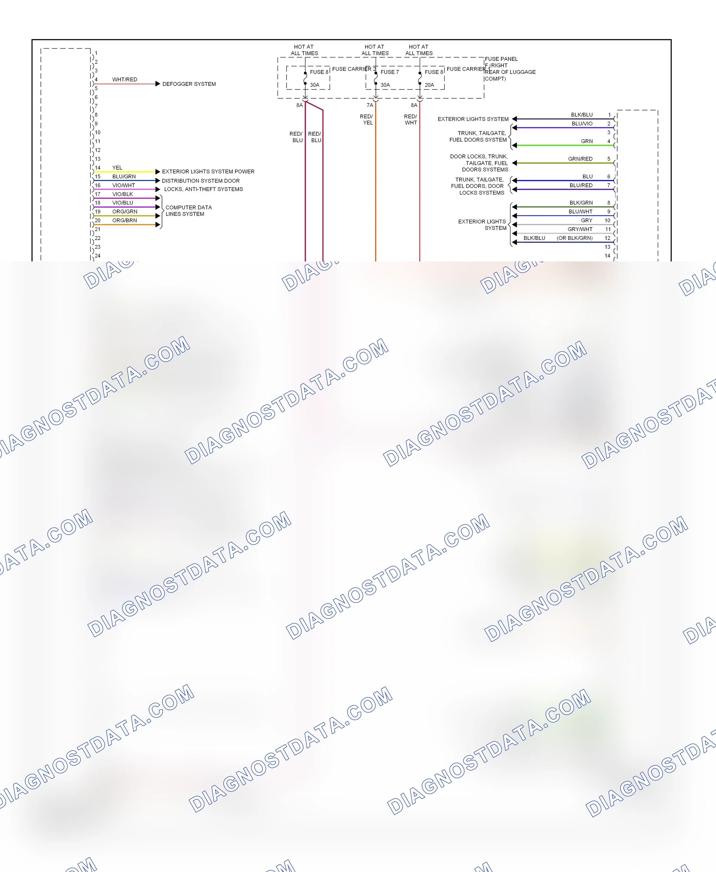 Body control modules — Comfort system central control module circuit — Comfort system central control module circuit. Audi A7 I (2010-2014)