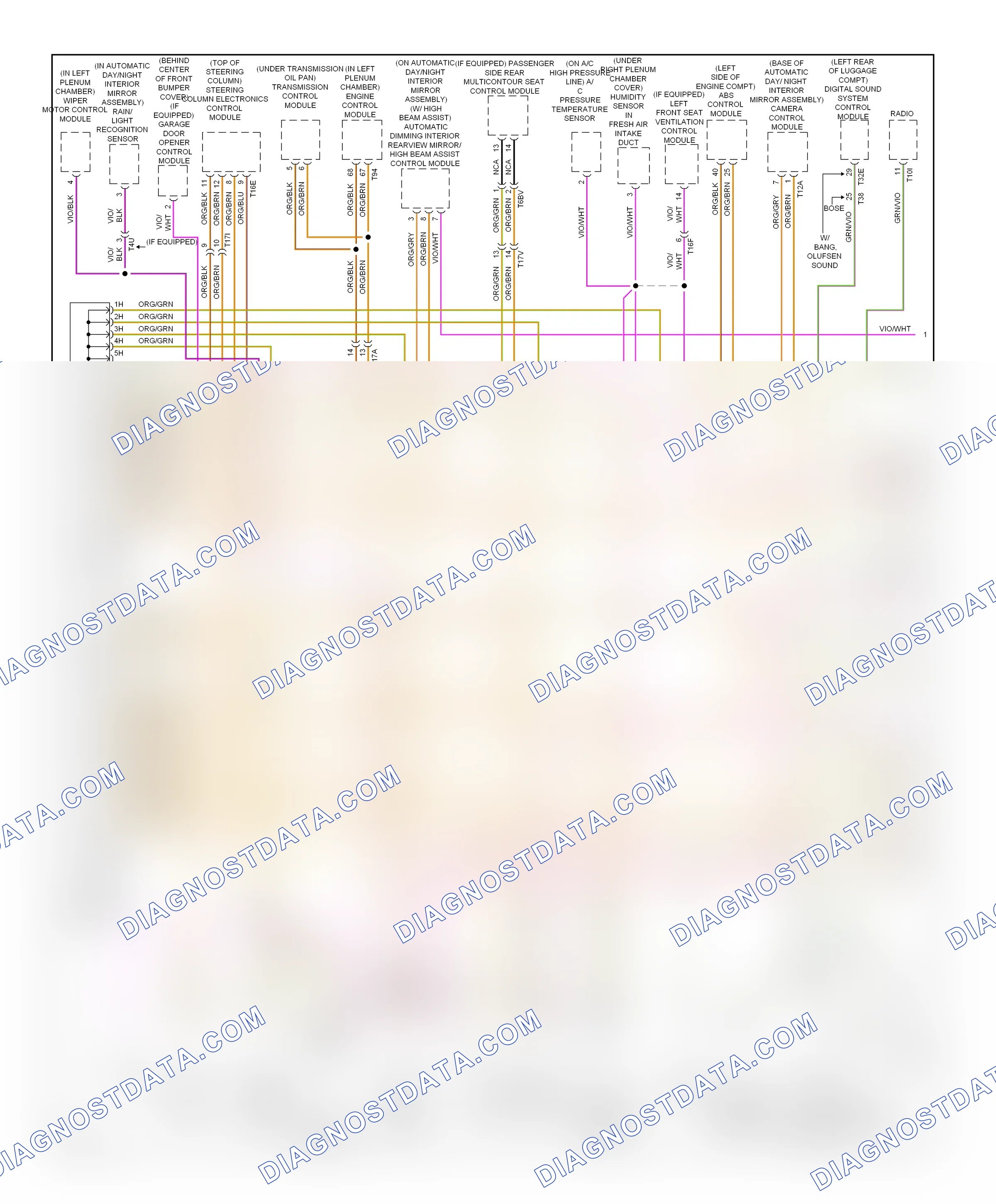 Computer data lines — Computer data lines circuit — Computer data lines circuit (1 of 4). Audi A7 I (2010-2014)