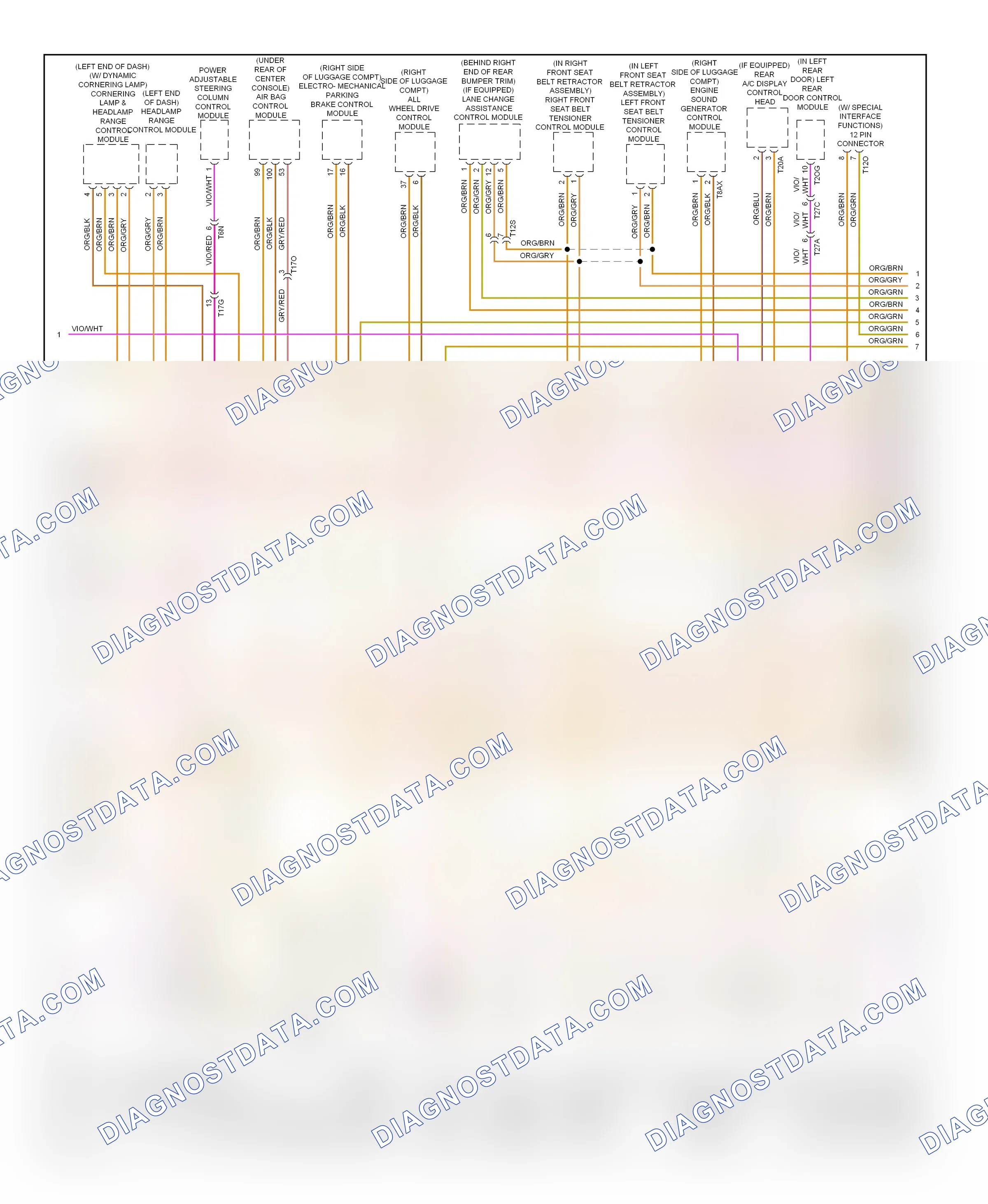 Computer data lines — Computer data lines circuit — Computer data lines circuit (2 of 4). Audi A7 I (2010-2014)