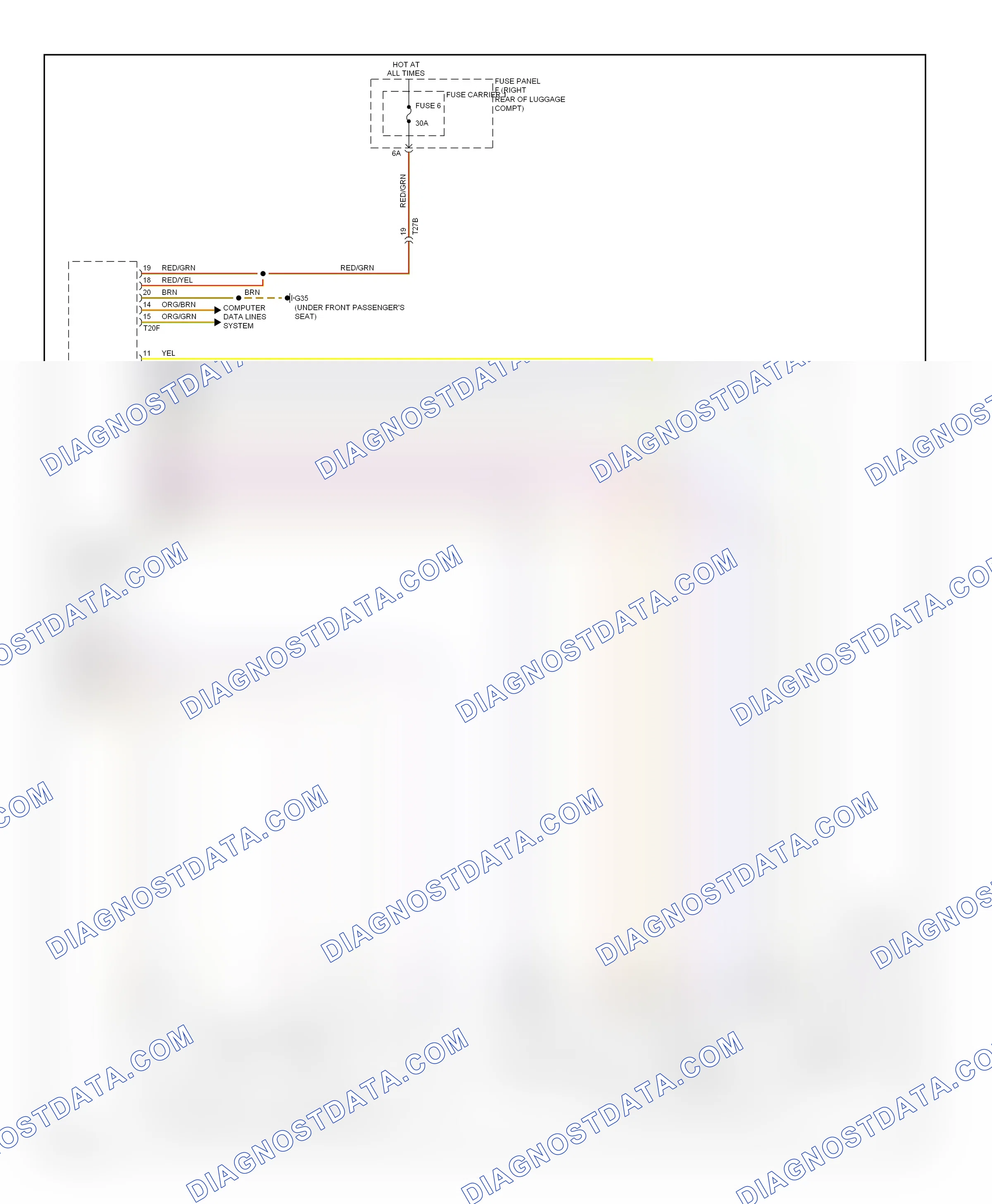 Memory systems — Memory mirrors circuit — Memory mirrors circuit (2 of 2). Audi A7 I (2010-2014)
