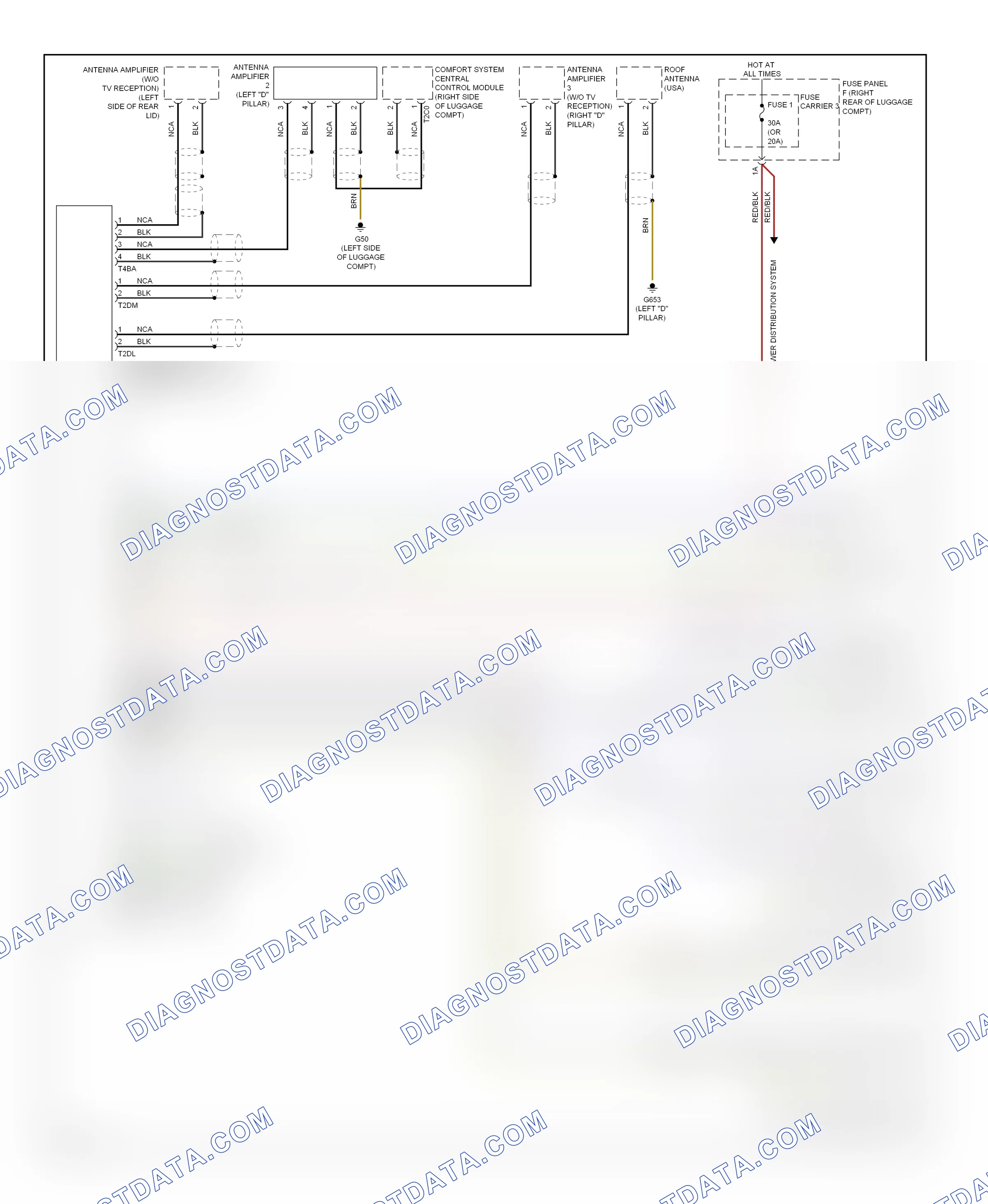 Radio — Radio circuit, basic — Radio circuit, basic. Audi A7 I (2010-2014)