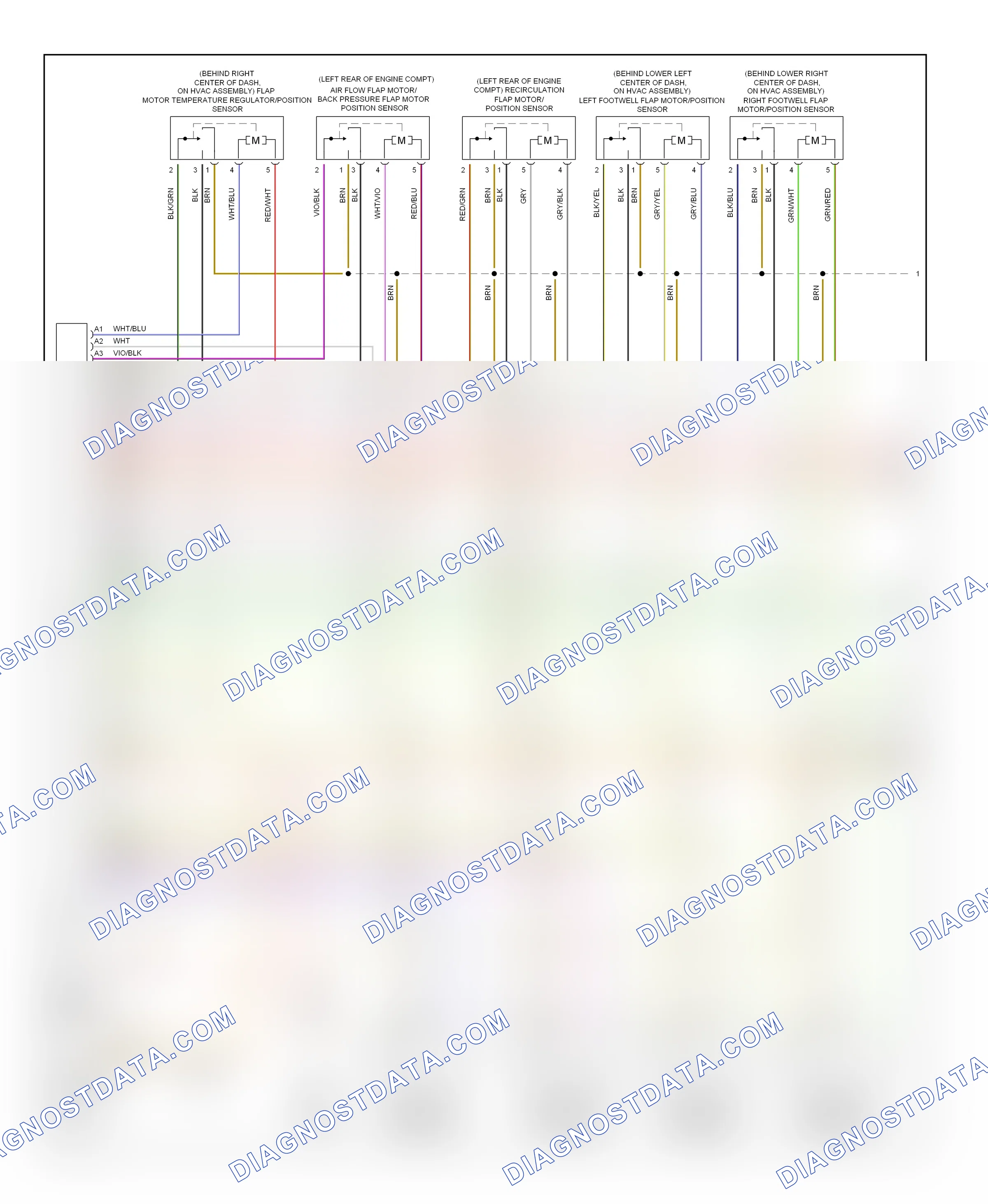 Air conditioning — Automatic a/c circuit — Automatic a/c circuit (1 of 3). Audi A8 D3 (2002-2005)