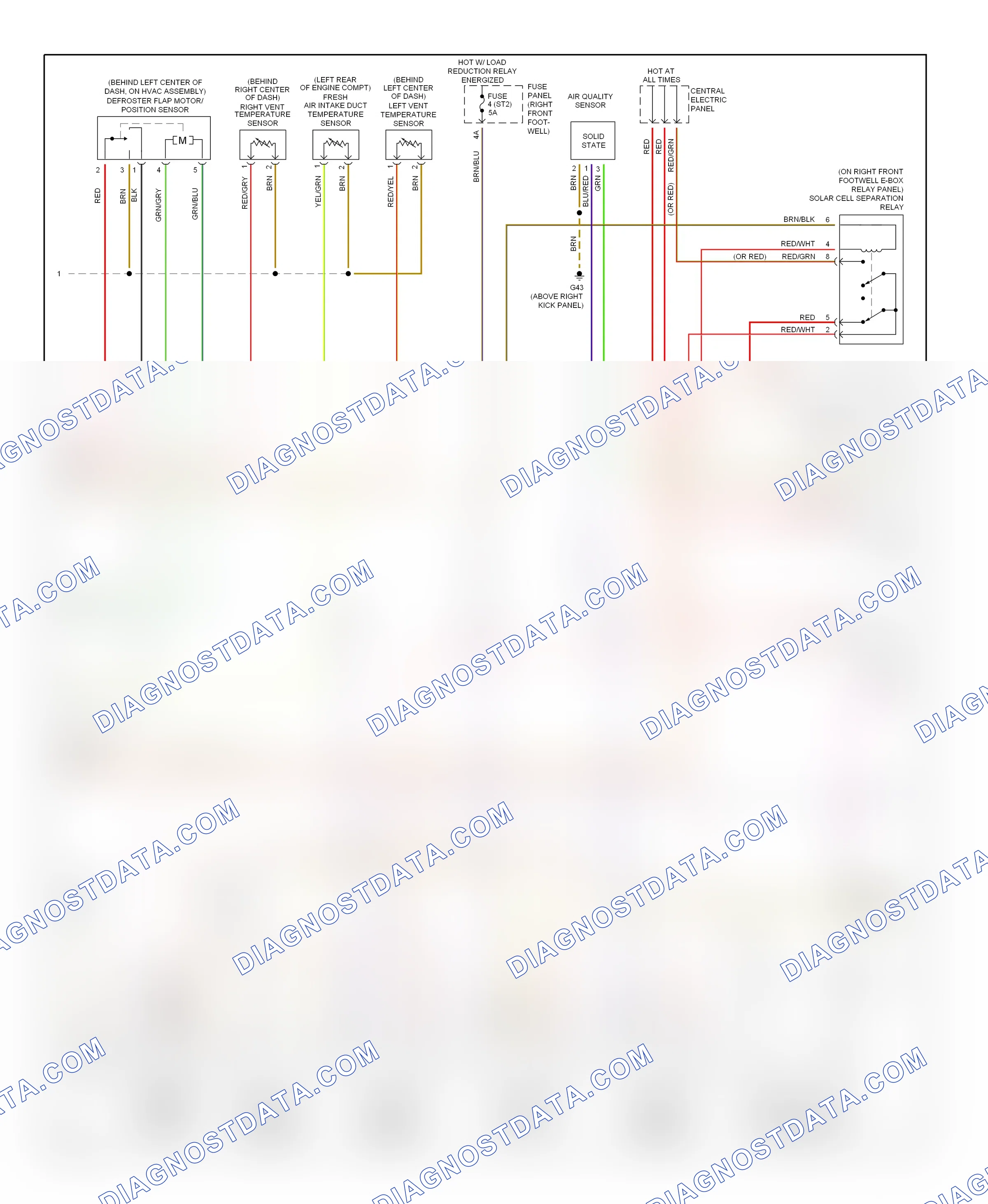 Air conditioning — Automatic a/c circuit — Automatic a/c circuit (2 of 3). Audi A8 D3 (2002-2005)