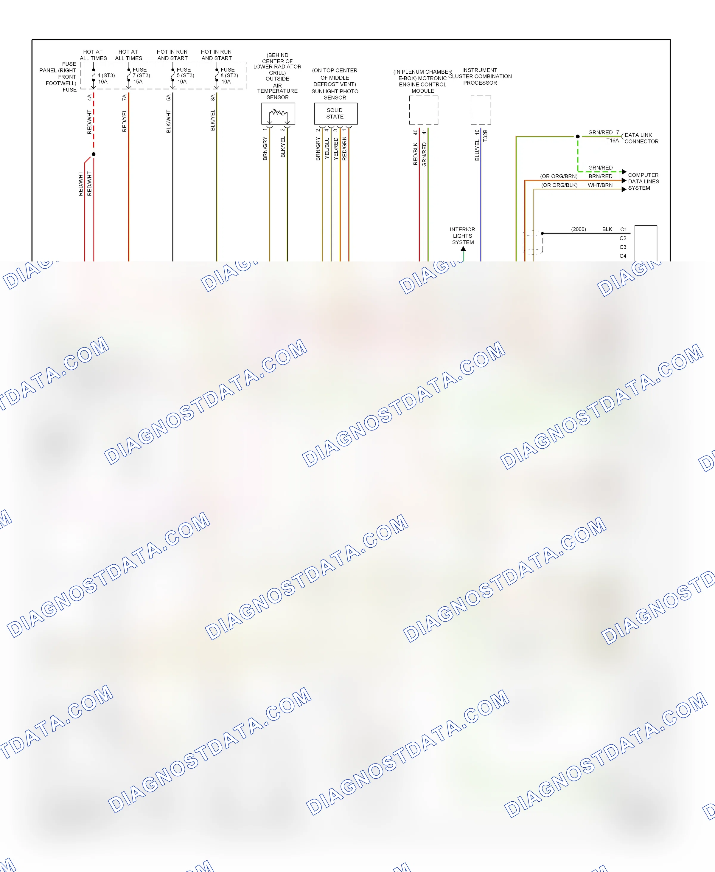 Air conditioning — Automatic a/c circuit — Automatic a/c circuit (3 of 3). Audi A8 D3 (2002-2005)