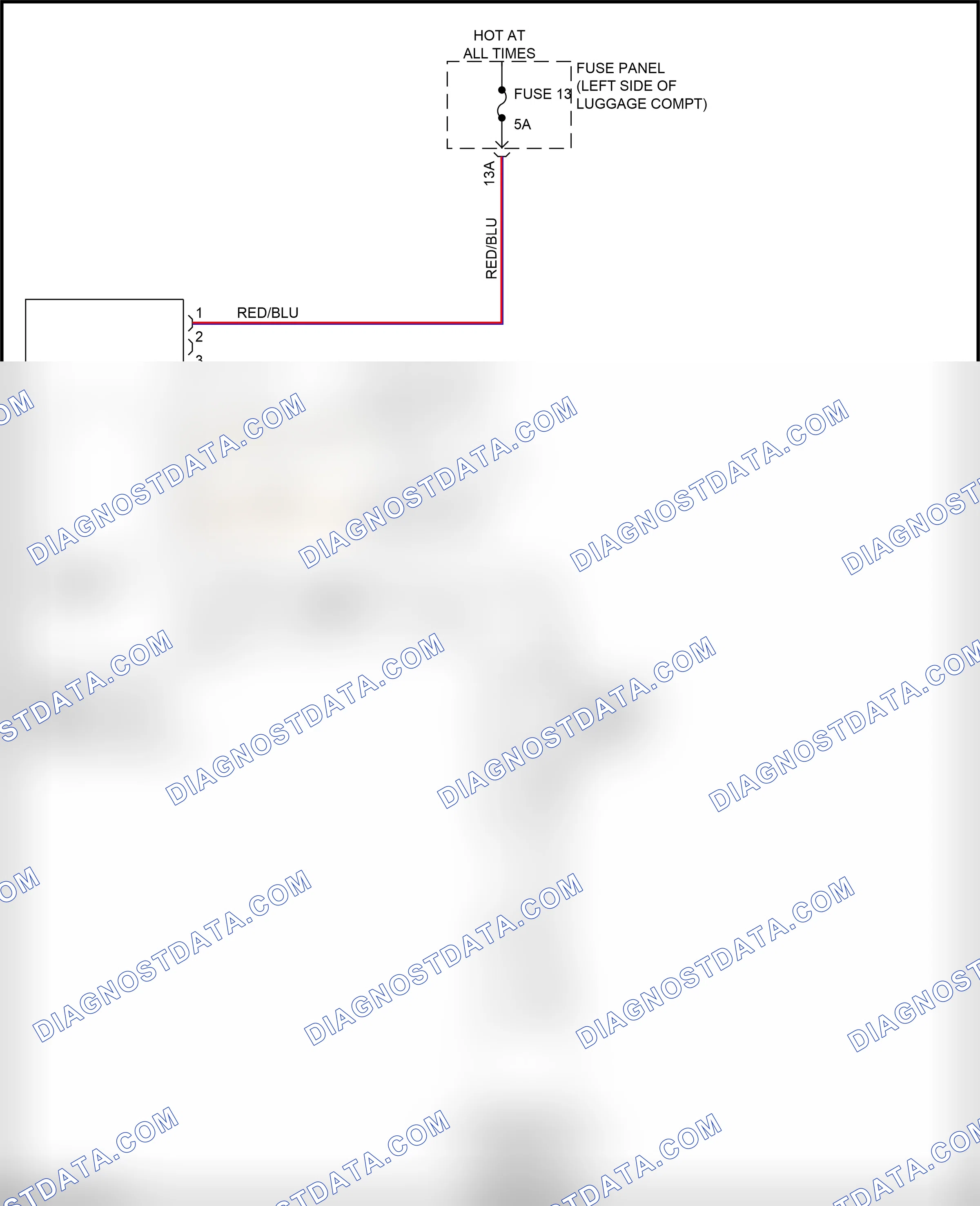 Navigation — Rear camera circuit — Rear camera circuit. Audi A8 D5 (2017-2022)
