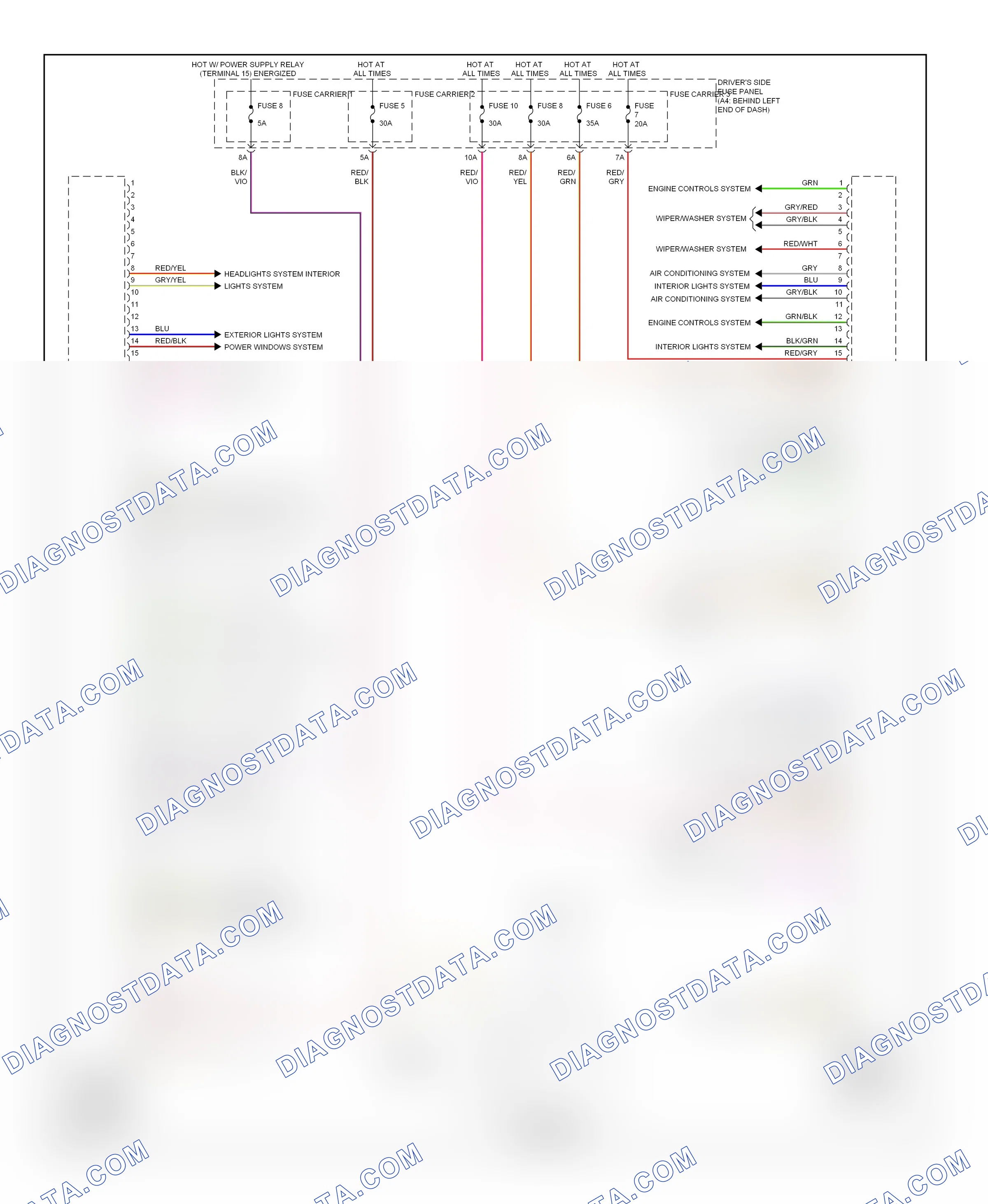 Body control modules — Vehicle electrical system control module circuit — Vehicle electrical system control module circuit. Audi S4 B8 (2008-2011)