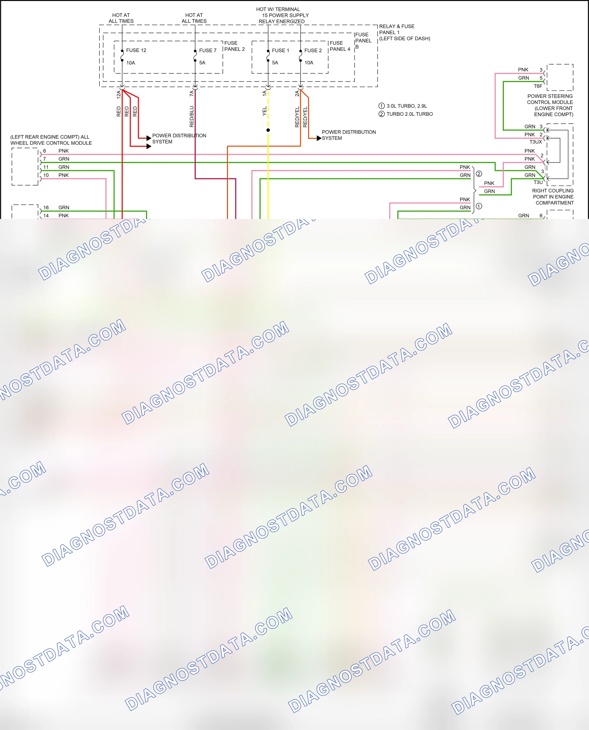 Computer data lines — Computer data lines circuit — Computer data lines circuit (1 of 8). Audi S5 II (2016-2019)