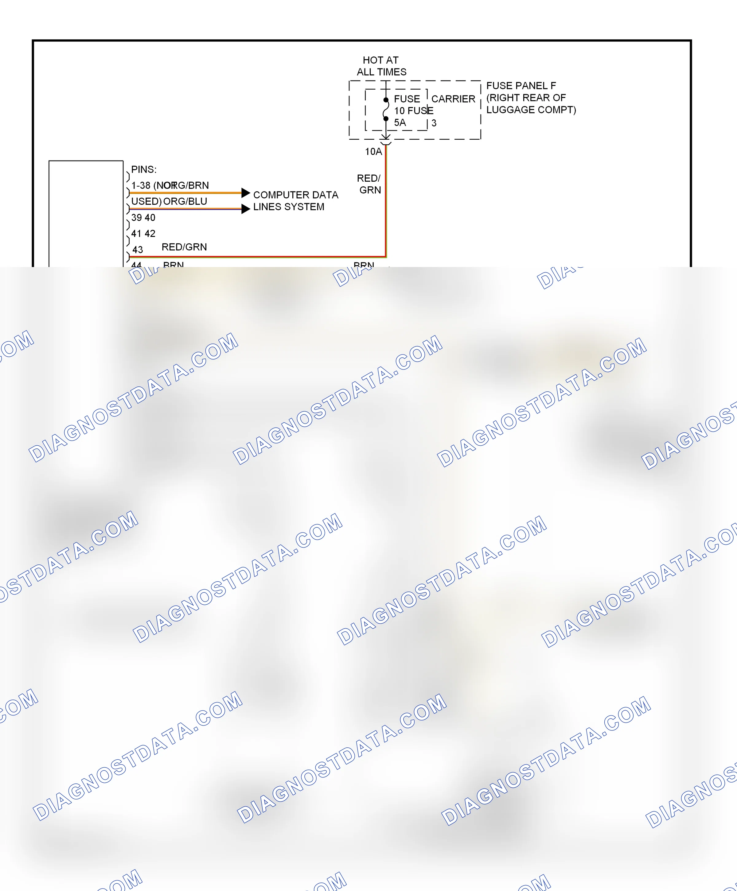 Navigation — Rear camera circuit — Rear camera circuit. Audi S6 C7 (2012-2014)