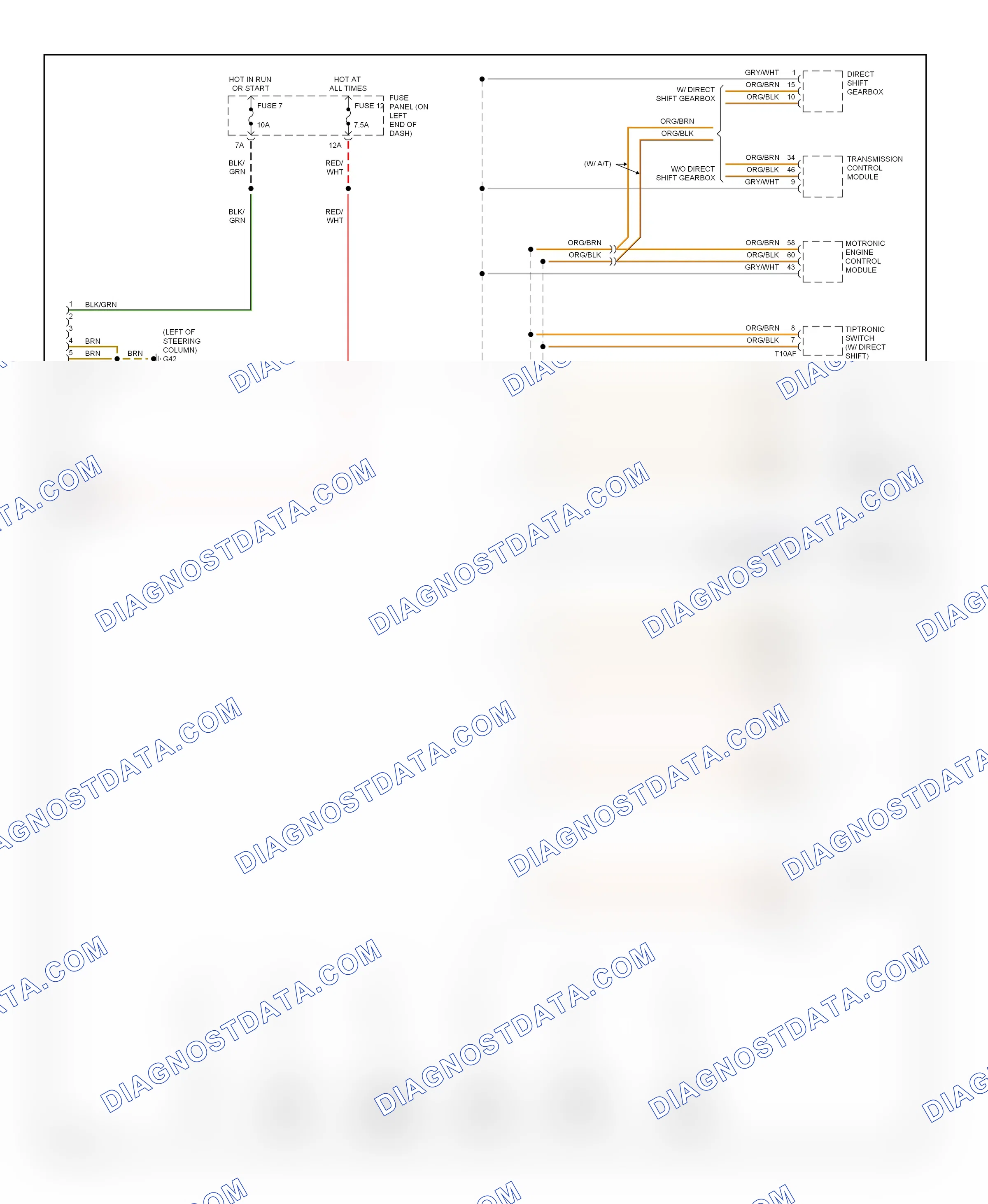 Computer data lines — Computer data lines circuit — Computer data lines circuit. Audi TT 8N facelift (2003-2006)