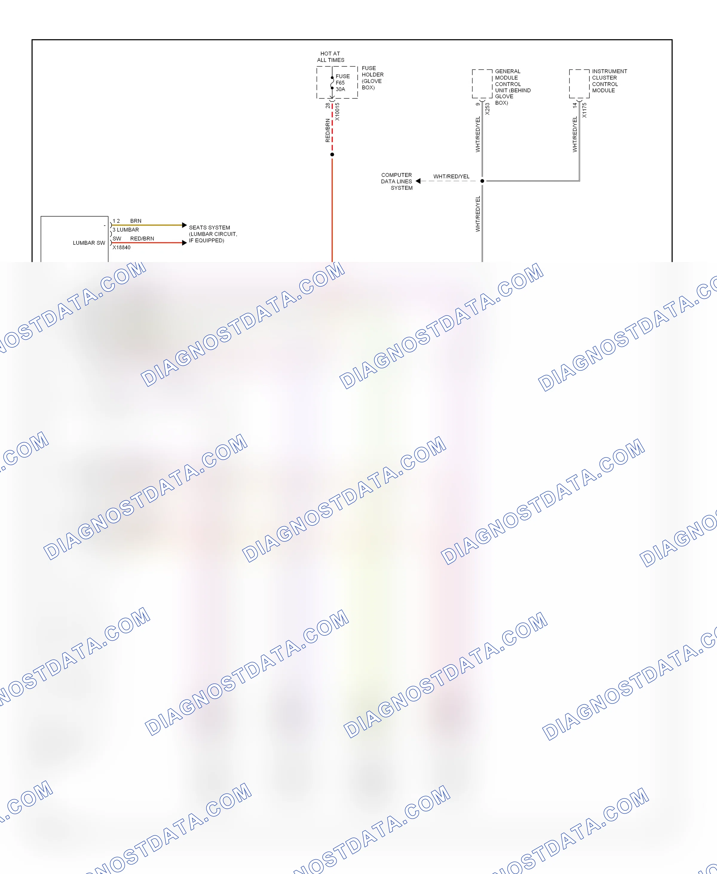 Memory systems — Driver"s memory seat circuit, convertible — Driver"s memory seat circuit, convertible. BMW 3 series E46 (1998-2003)