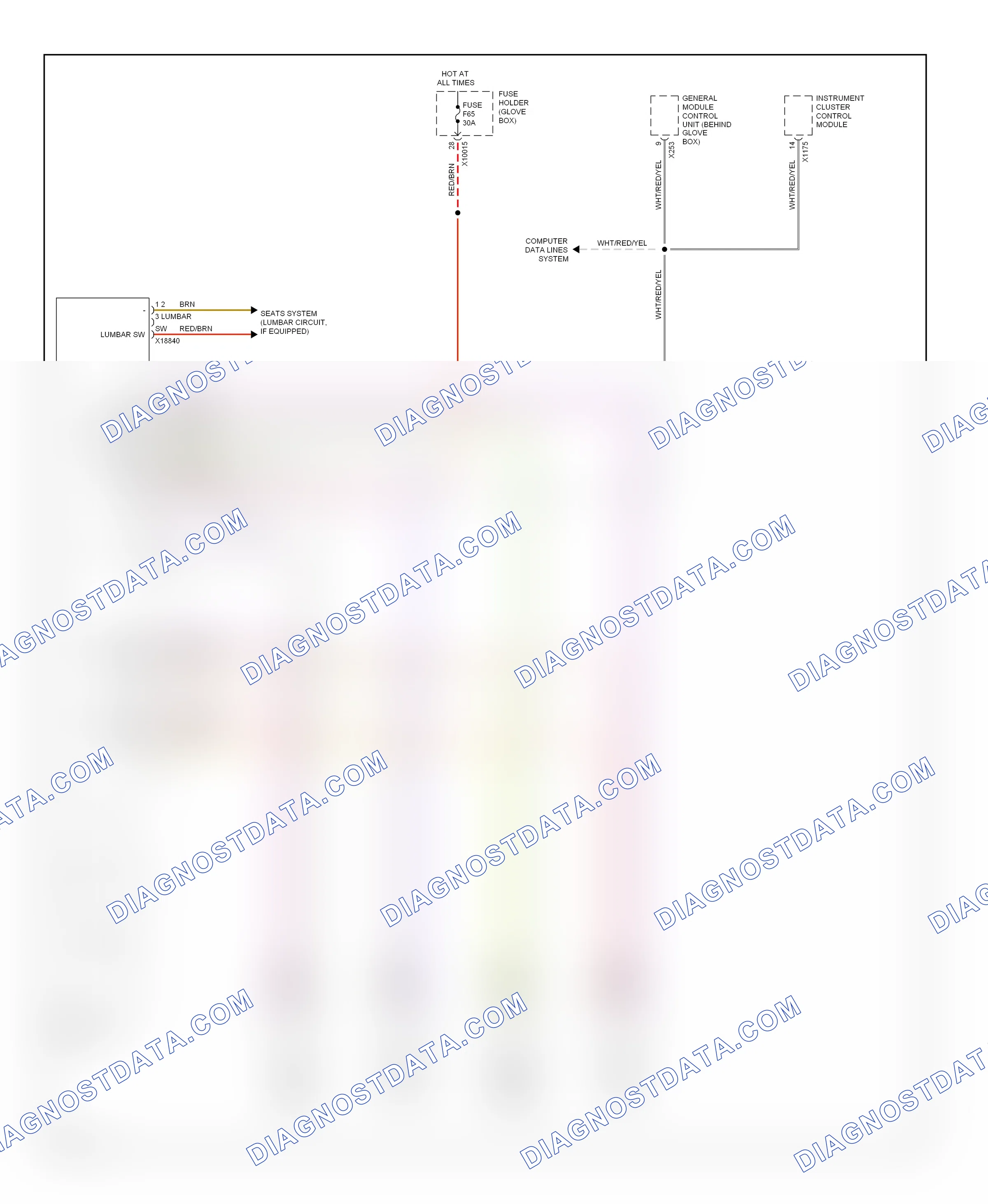 Memory systems — Driver"s memory seat circuit — Driver"s memory seat circuit. BMW 3 series E46 (1998-2003)