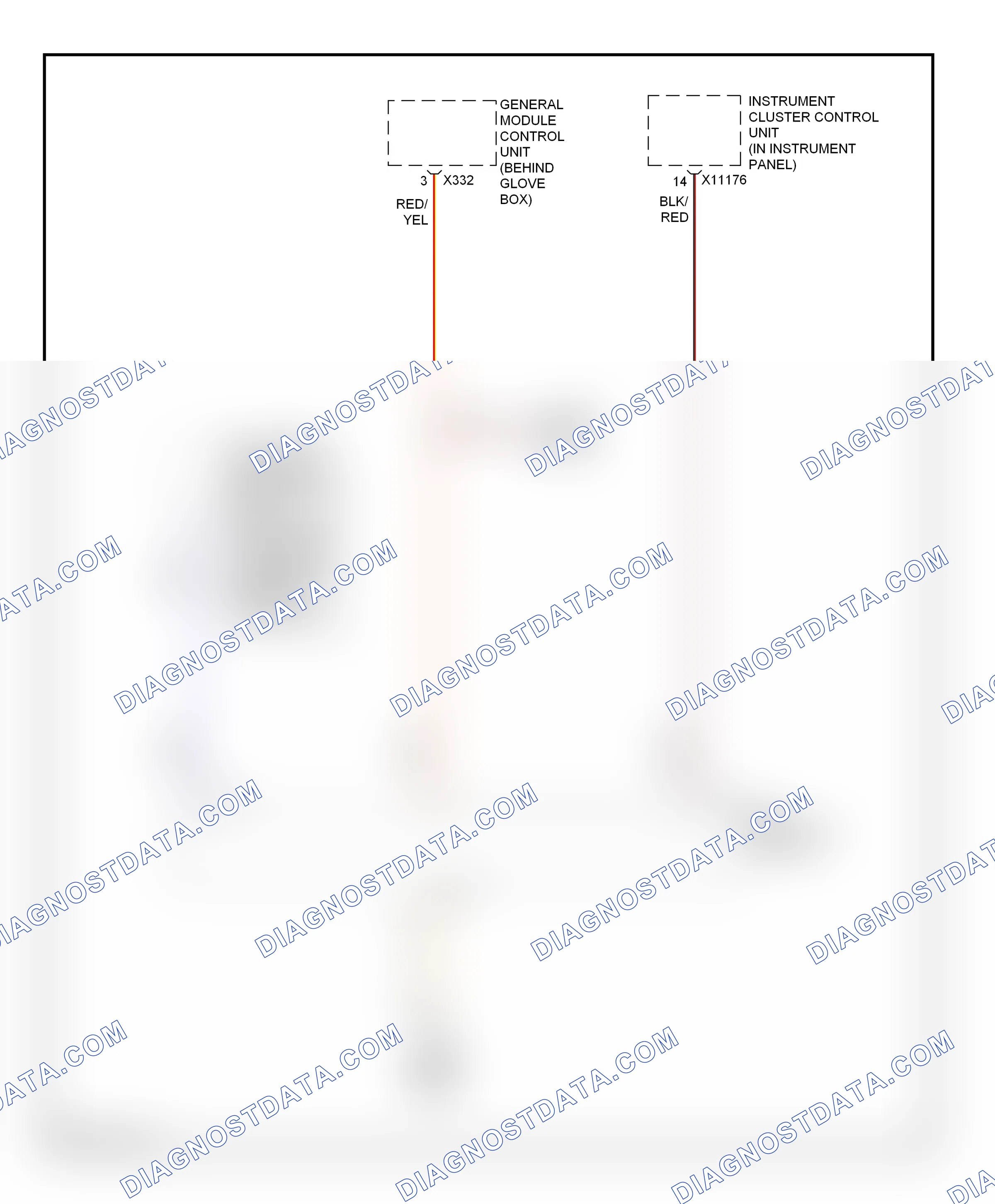 Warning systems — Chime circuit, wagon — Chime circuit, wagon. BMW 3 series E46 (1998-2003)