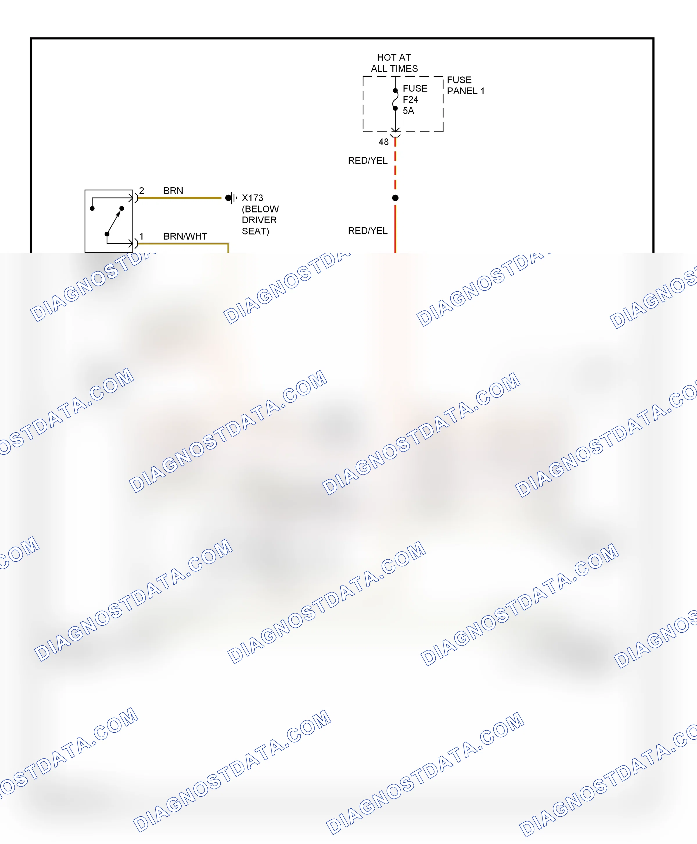 Warning systems — Chime circuit — Chime circuit. BMW 5 series E39 facelift (2000-2004)