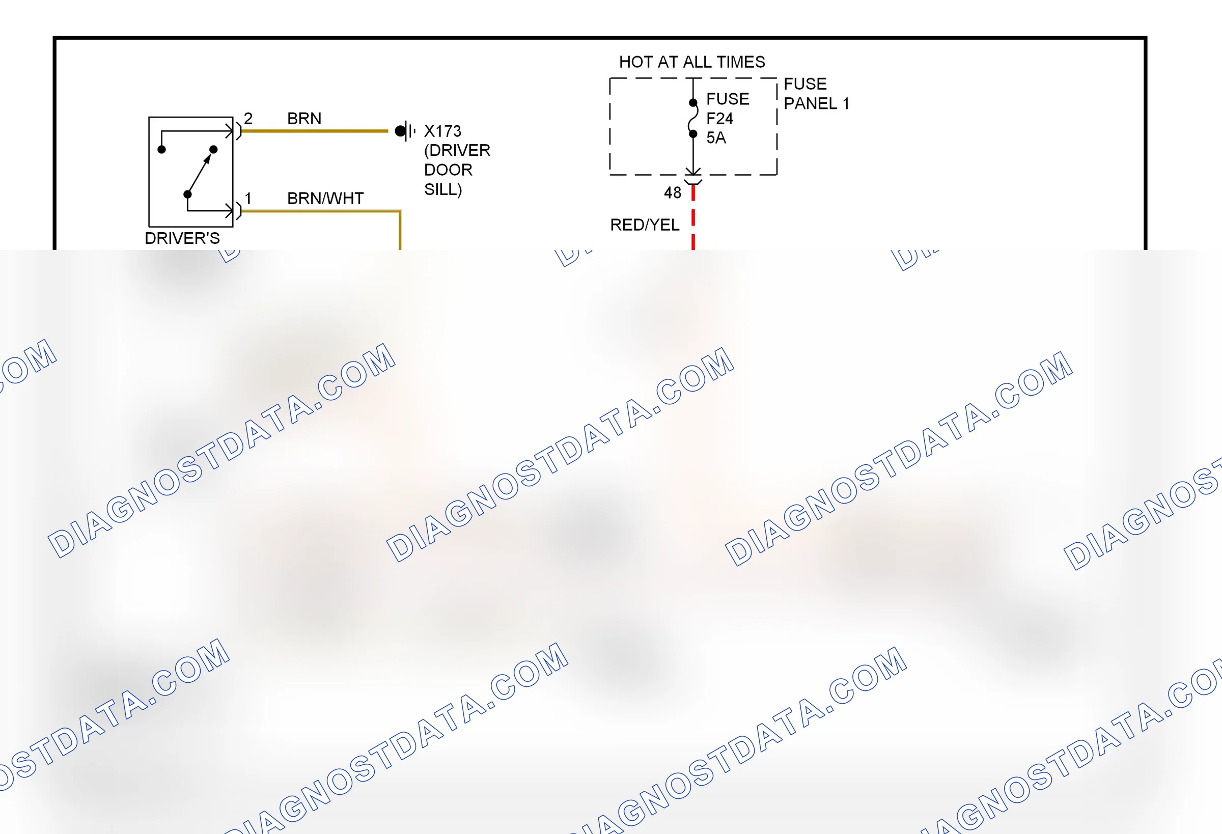 Warning systems — Chime circuit — Chime circuit. BMW 5 series E39 (1995-2000)