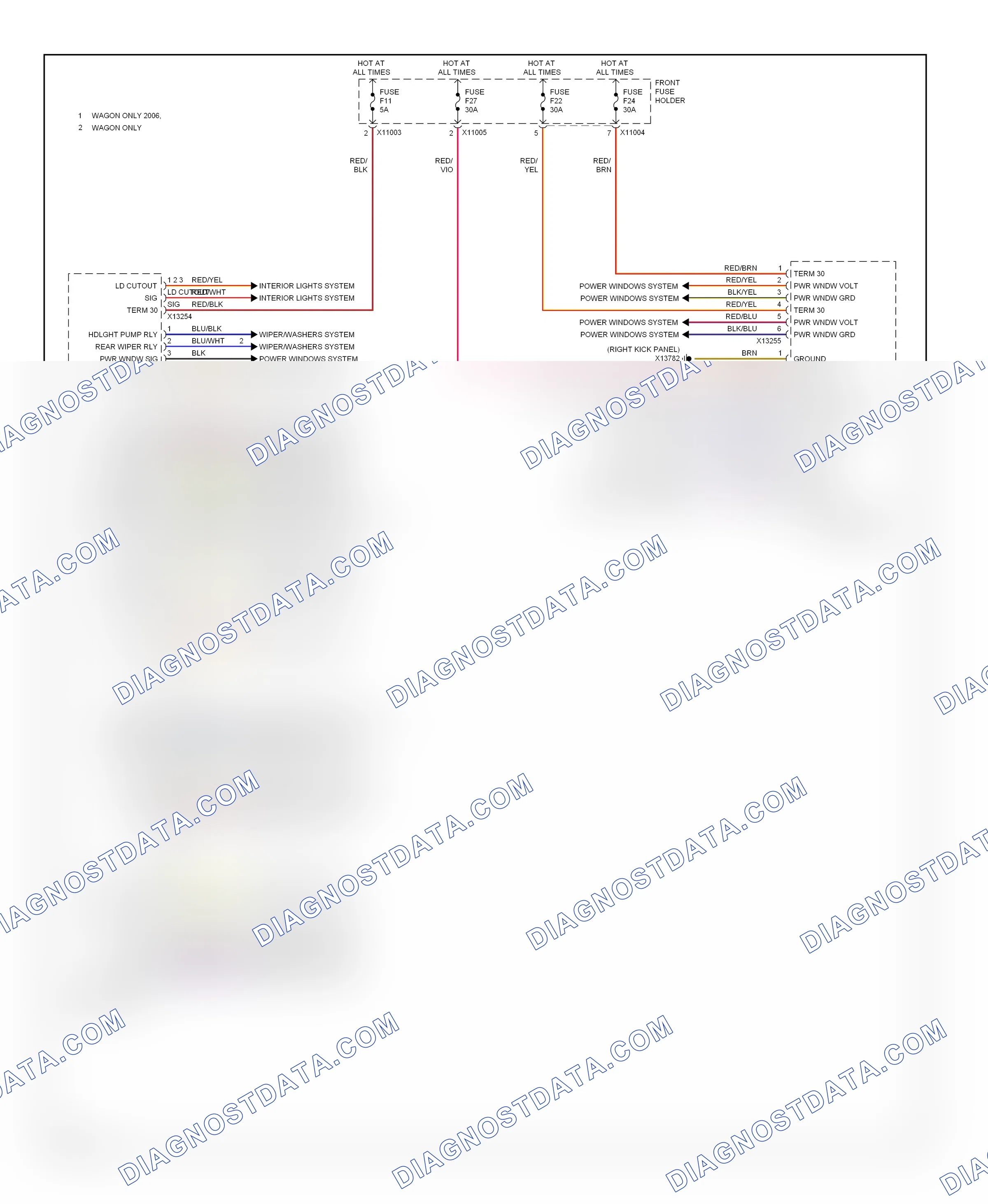 Body control modules — Body control modules circuit — Body control modules circuit. BMW 5 series E60/E61 (2002-2007)