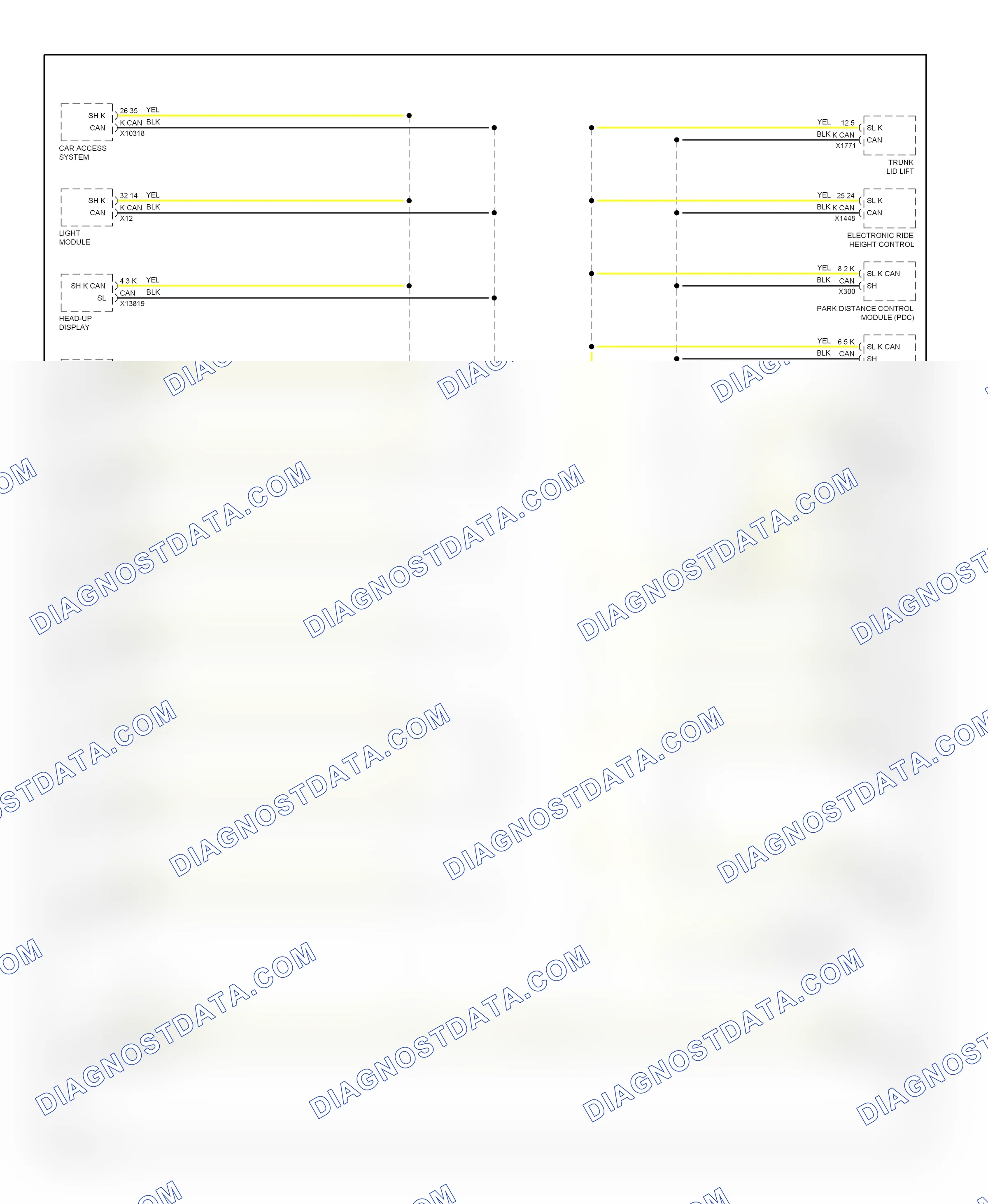 Computer data lines — Data bus circuit — Data bus circuit (2 of 3). BMW 5 series E60/E61 (2002-2007)