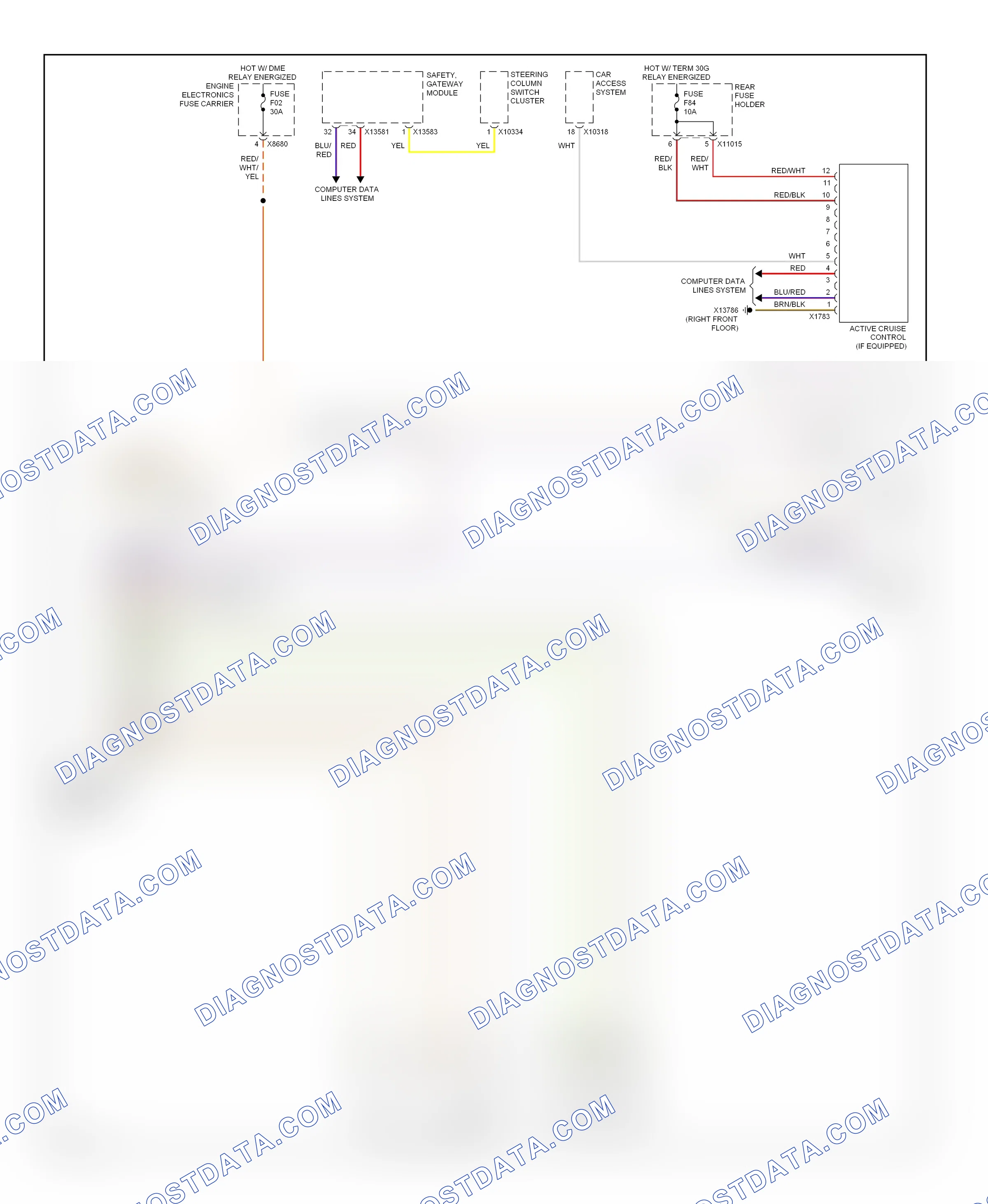 Cruise control — Cruise control circuit — Cruise control circuit. BMW 5 series E60/E61 (2002-2007)