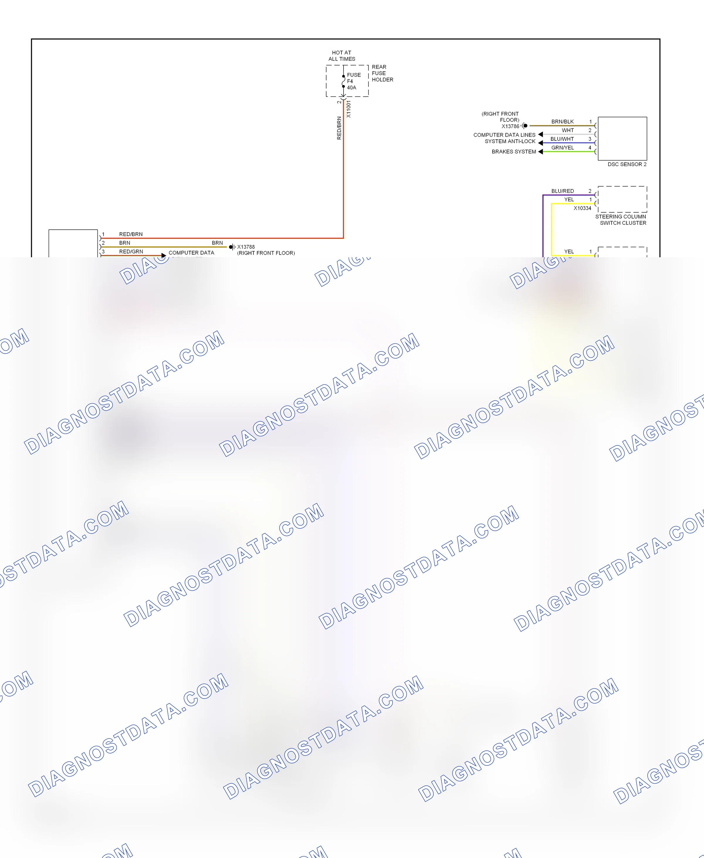 Electronic power steering — Electronic power steering circuit — Electronic power steering circuit. BMW 5 series E60/E61 (2002-2007)