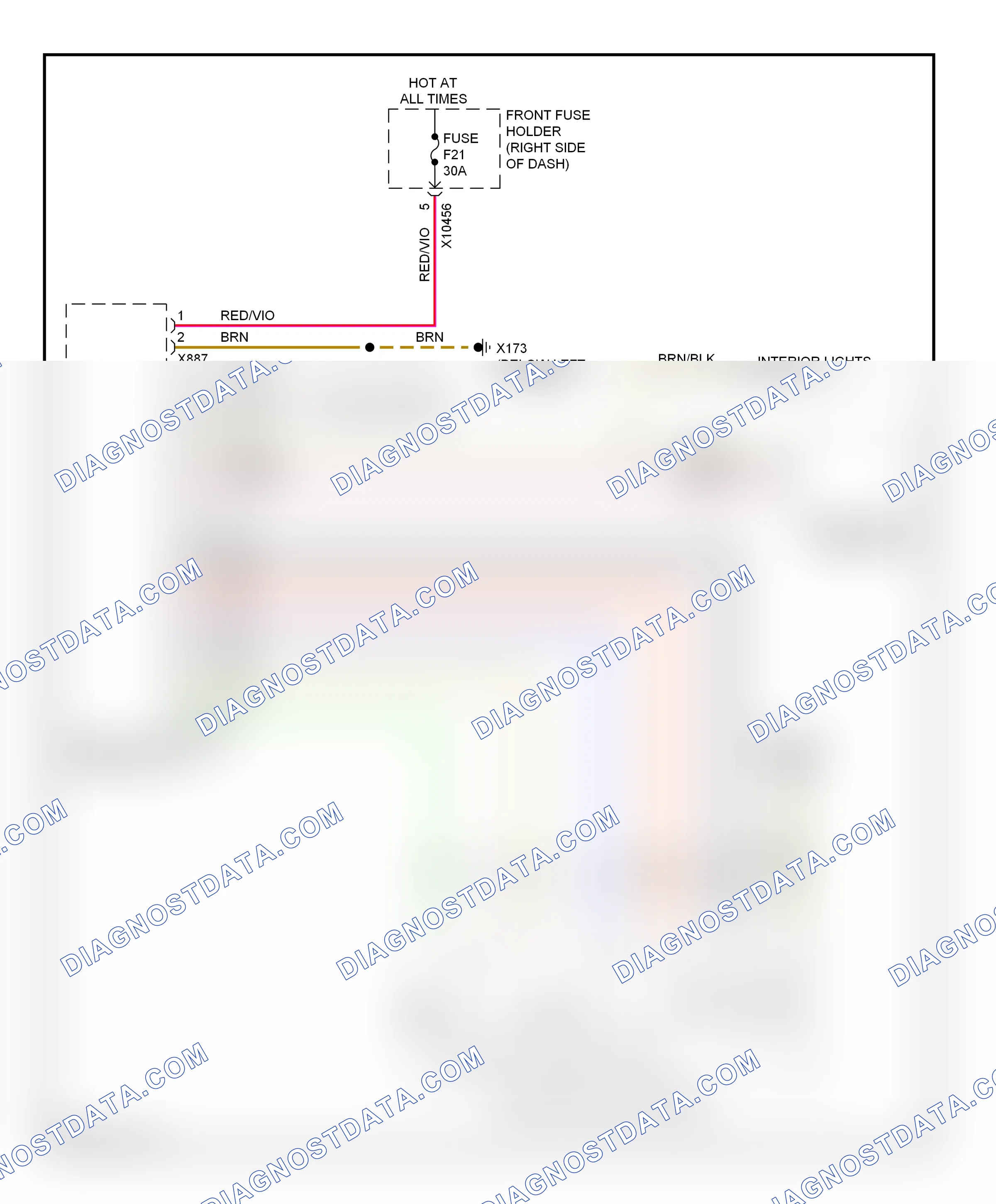 Memory systems — Driver"s mirror circuit — Driver"s mirror circuit. BMW 7 series E65/E66 facelift (2005-2008)