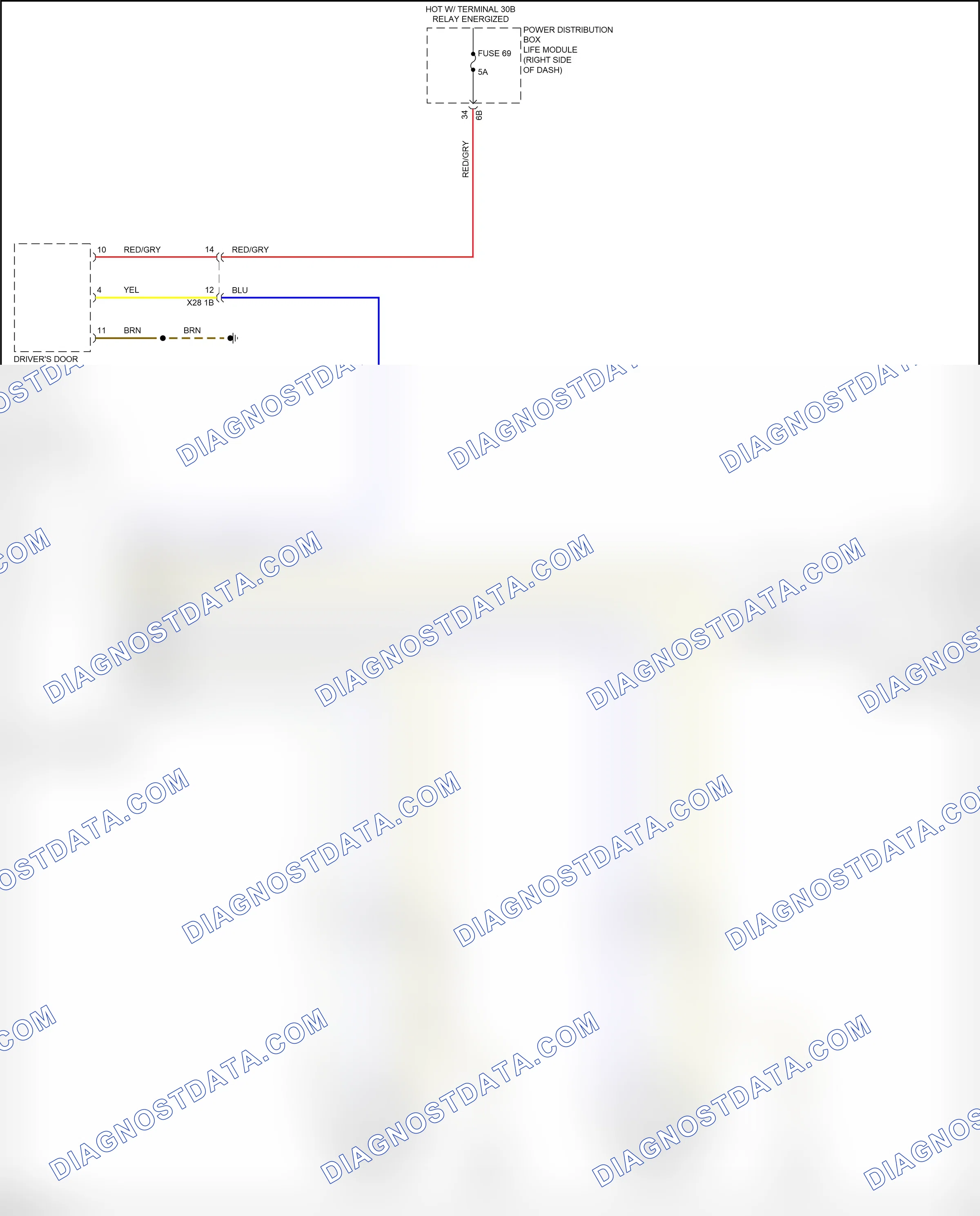 Power windows — Power windows circuit — Power windows circuit. BMW i3 I01 (2013-2017)