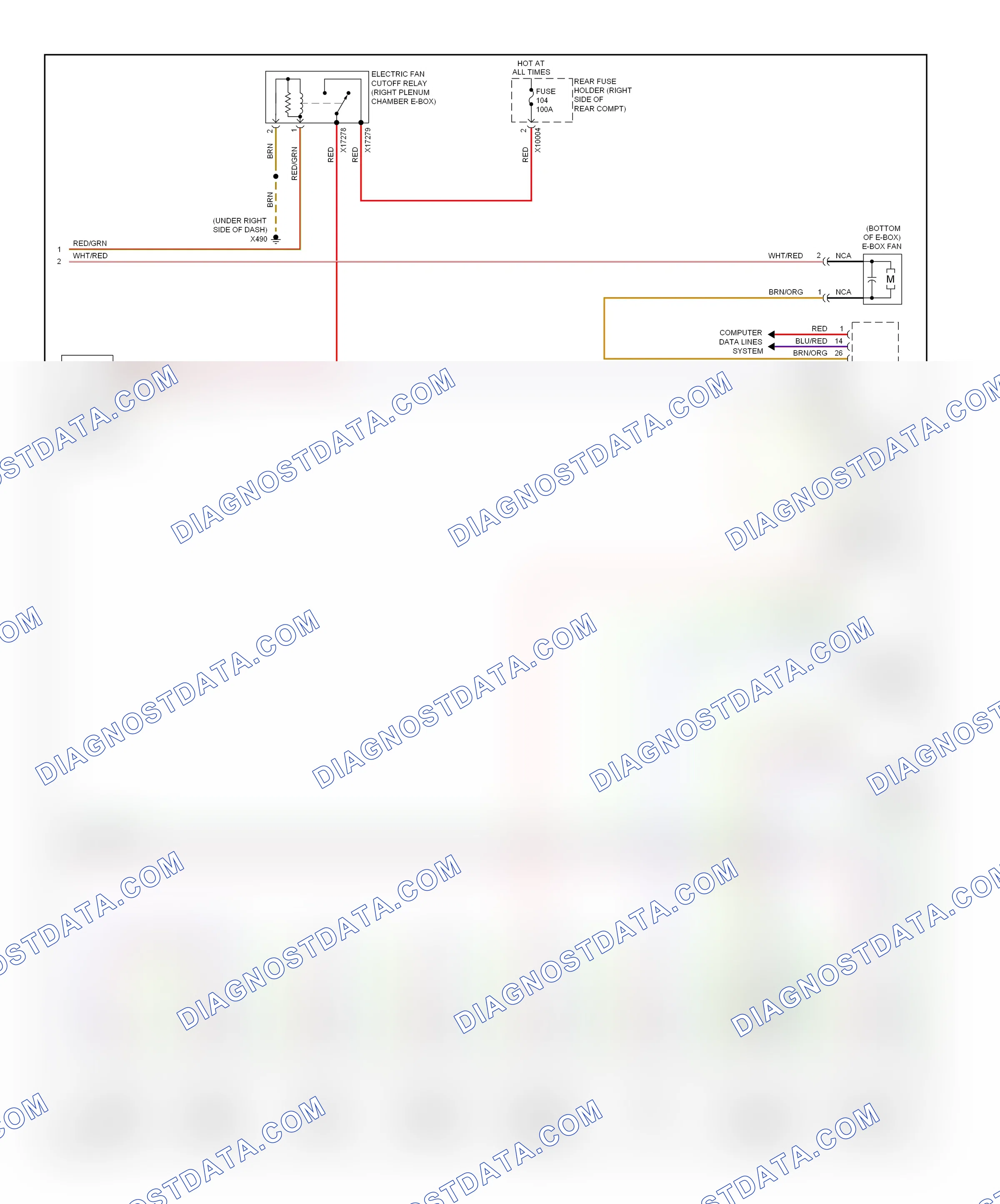 Air conditioning — Automatic a/c circuit — Automatic a/c circuit (2 of 2). BMW M3 E90 (2007-2013)