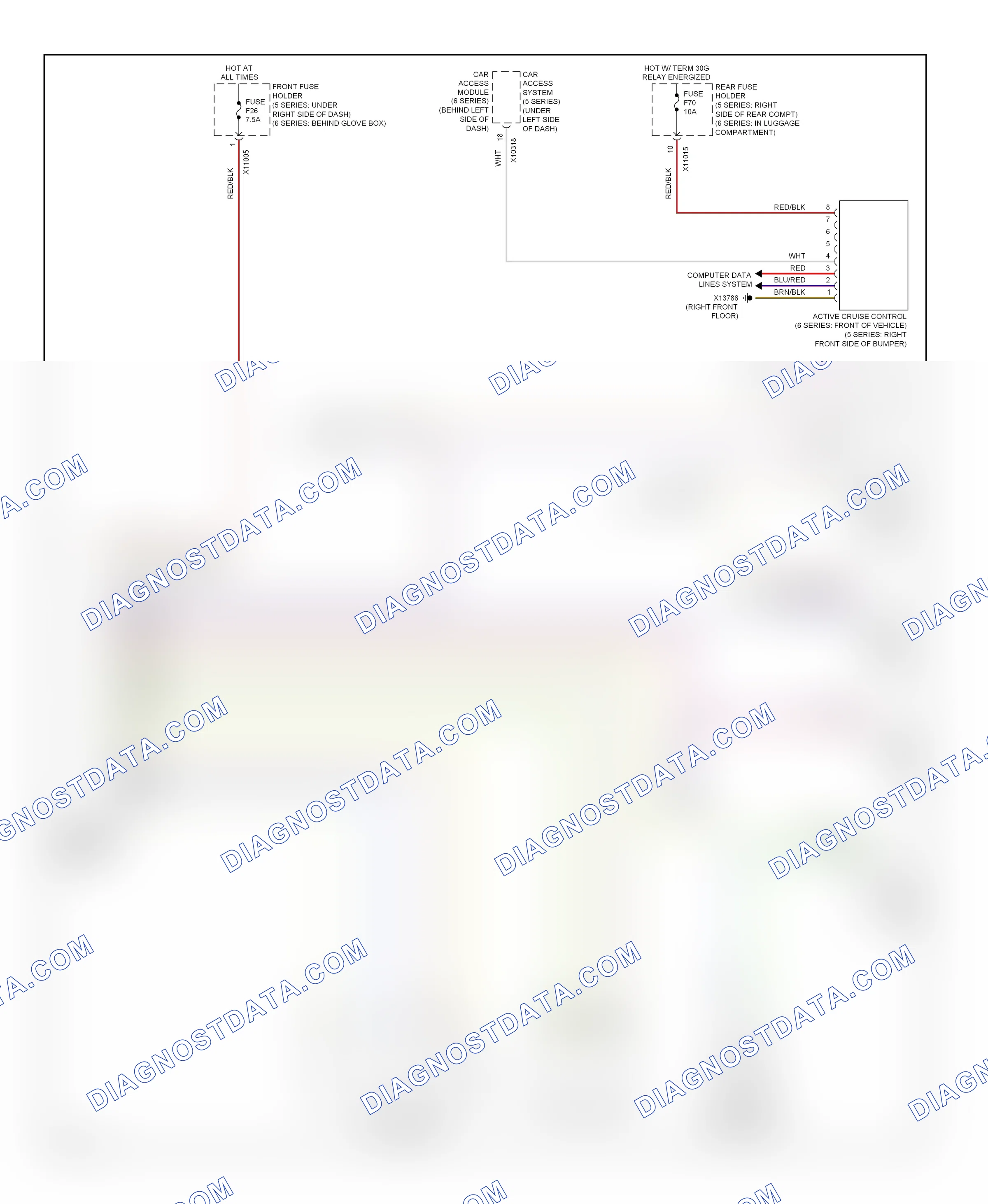 Cruise control — Cruise control circuit, without lrr — Cruise control circuit, without lrr. BMW M5 E60/E61 (2004-2010)