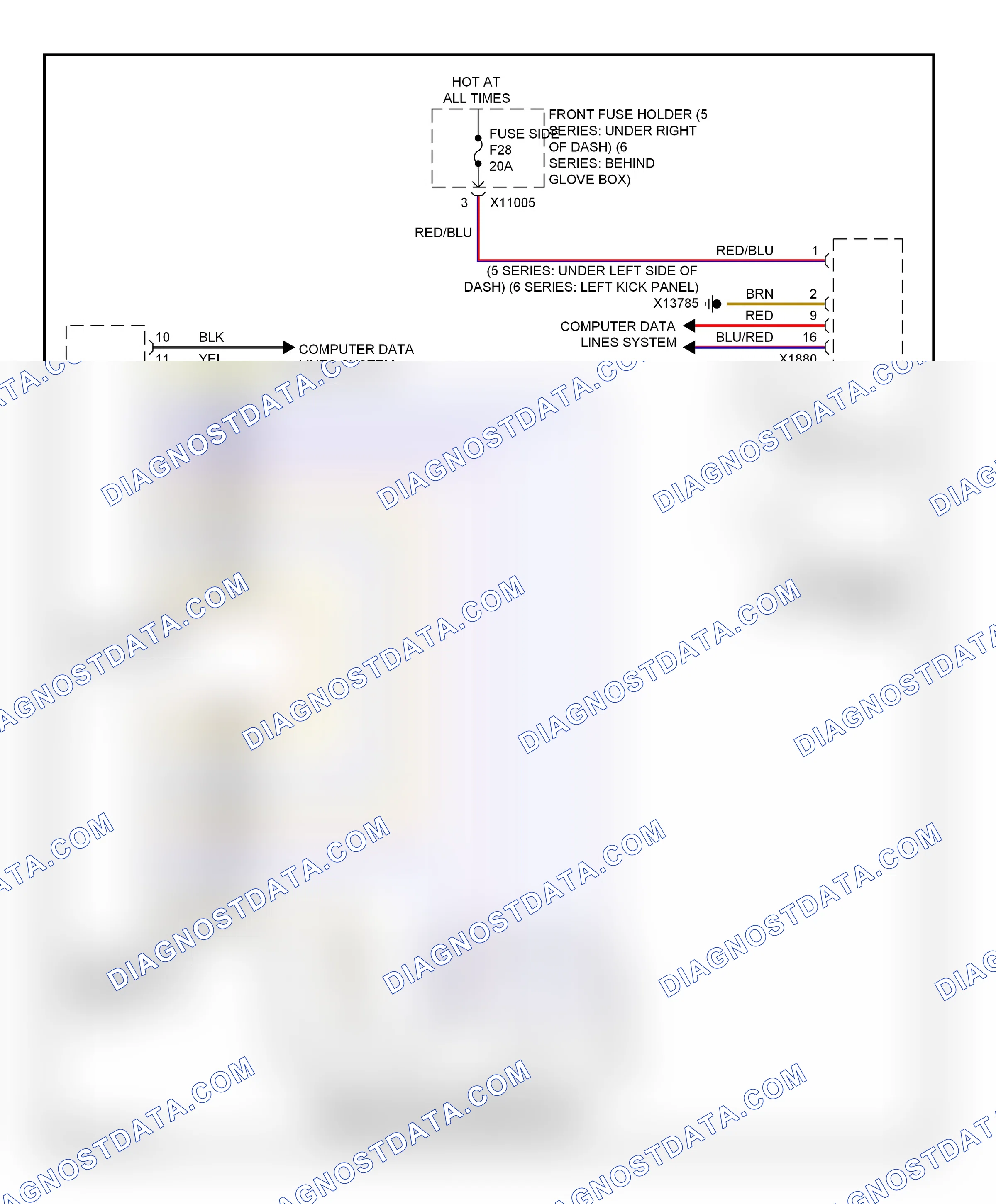 Memory systems — Steering column memory circuit — Steering column memory circuit. BMW M6 E63/E64 (2005-2010)