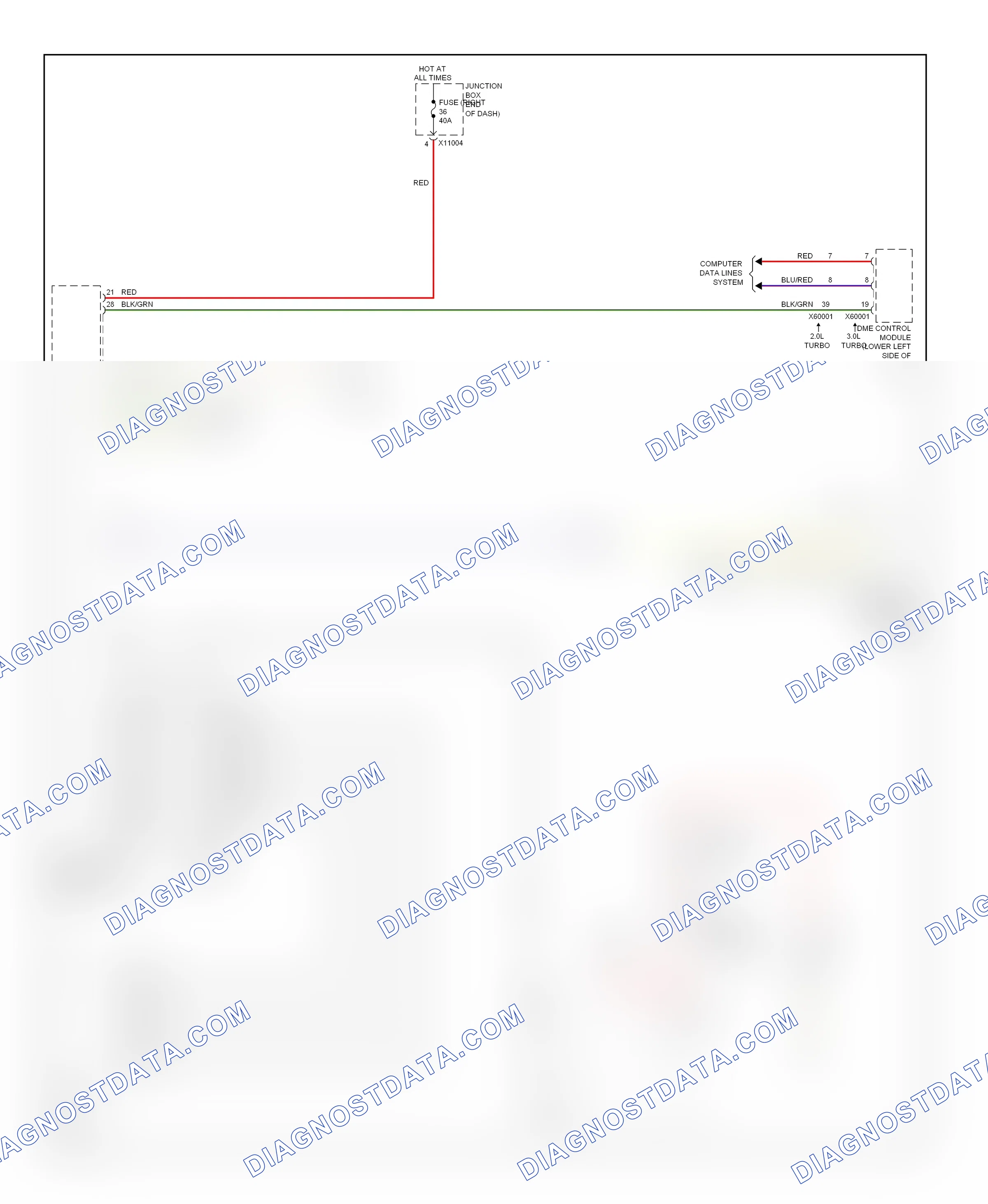 Starting/charging — Starting circuit — Starting circuit. BMW X1 E84 facelift (2012-2015)