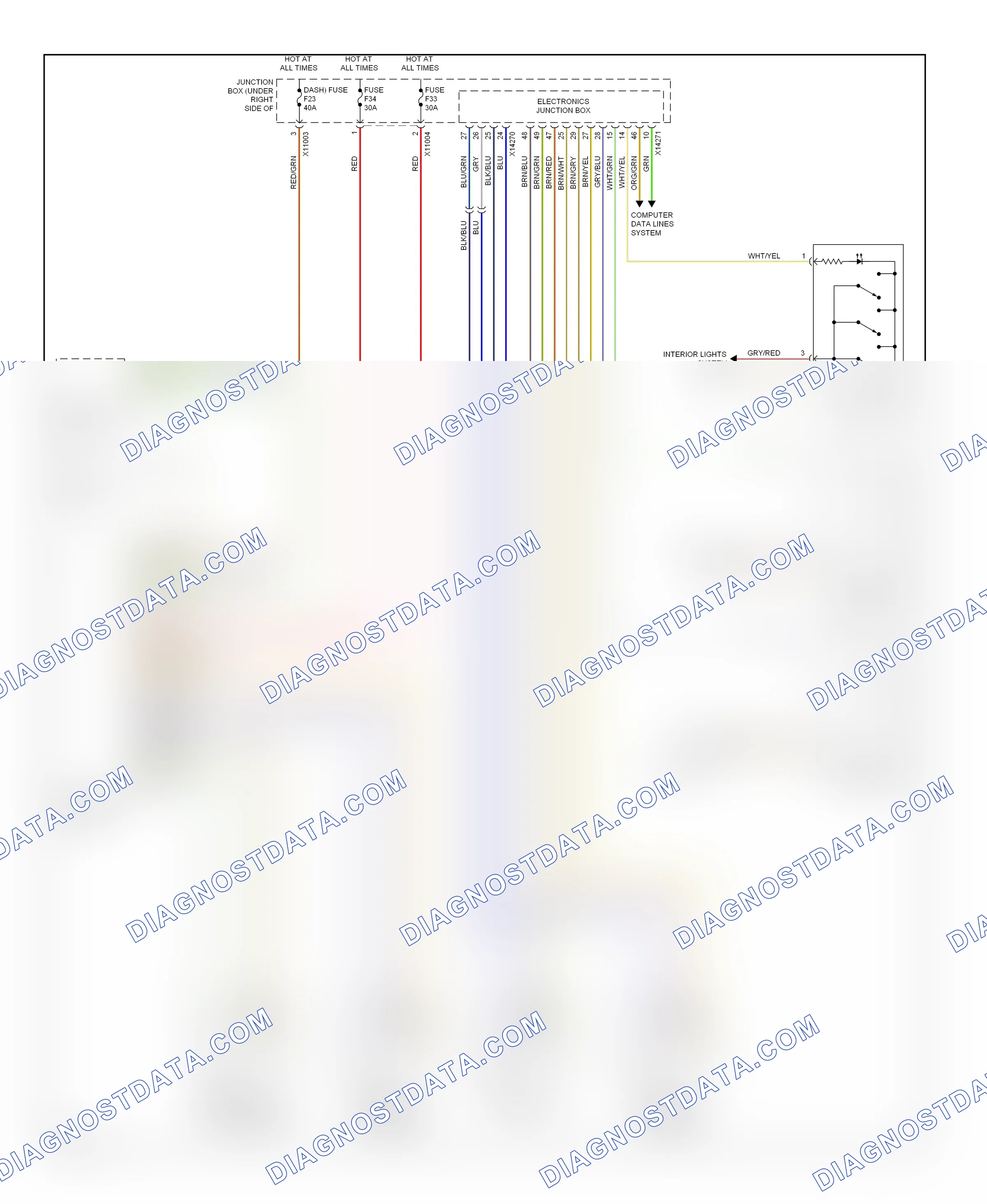 Power windows — Power windows circuit — Power windows circuit. BMW X5 E70 (2006-2010)