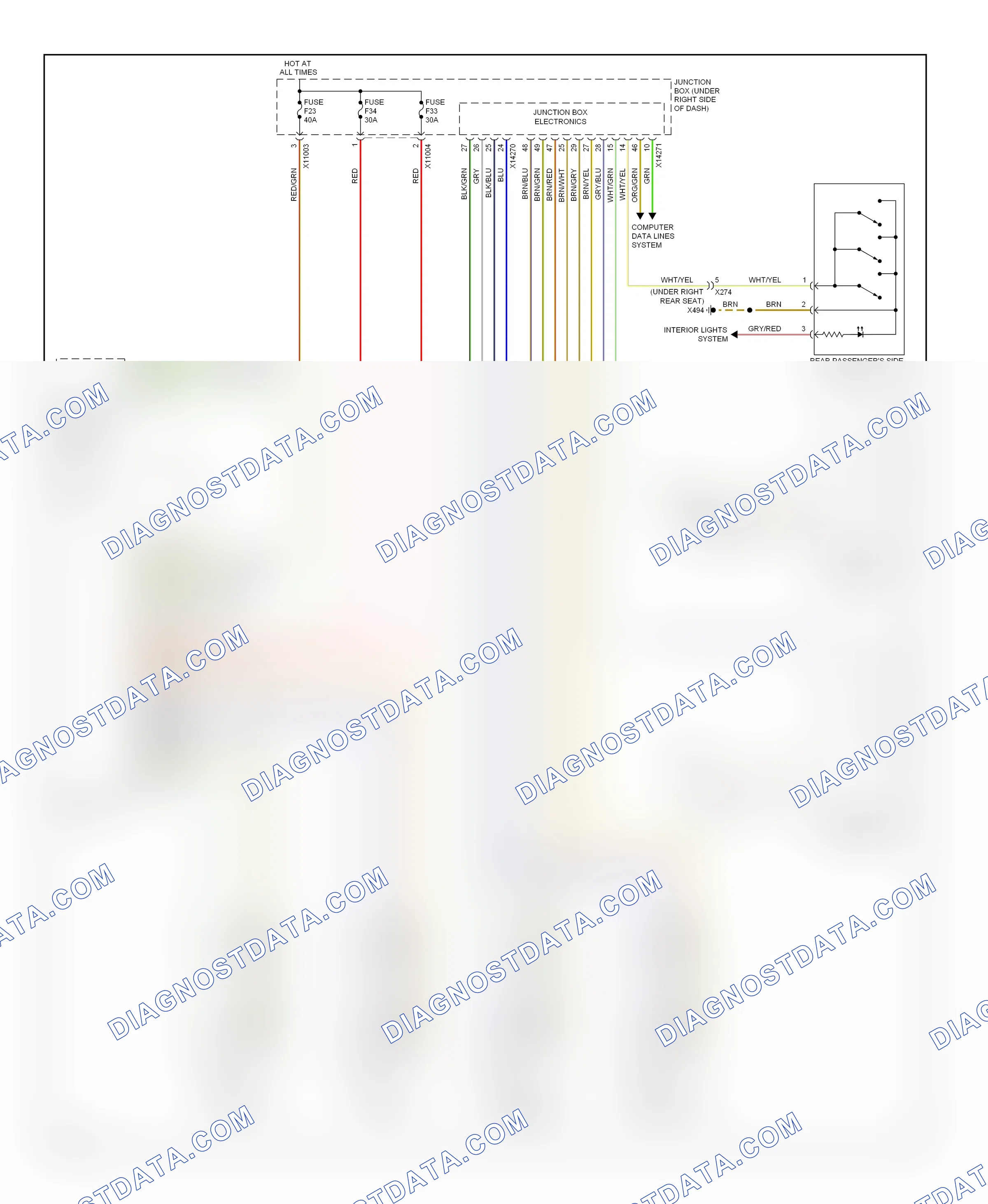 Power windows — Power windows circuit — Power windows circuit. BMW X6 E71 facelift (2012-2014)