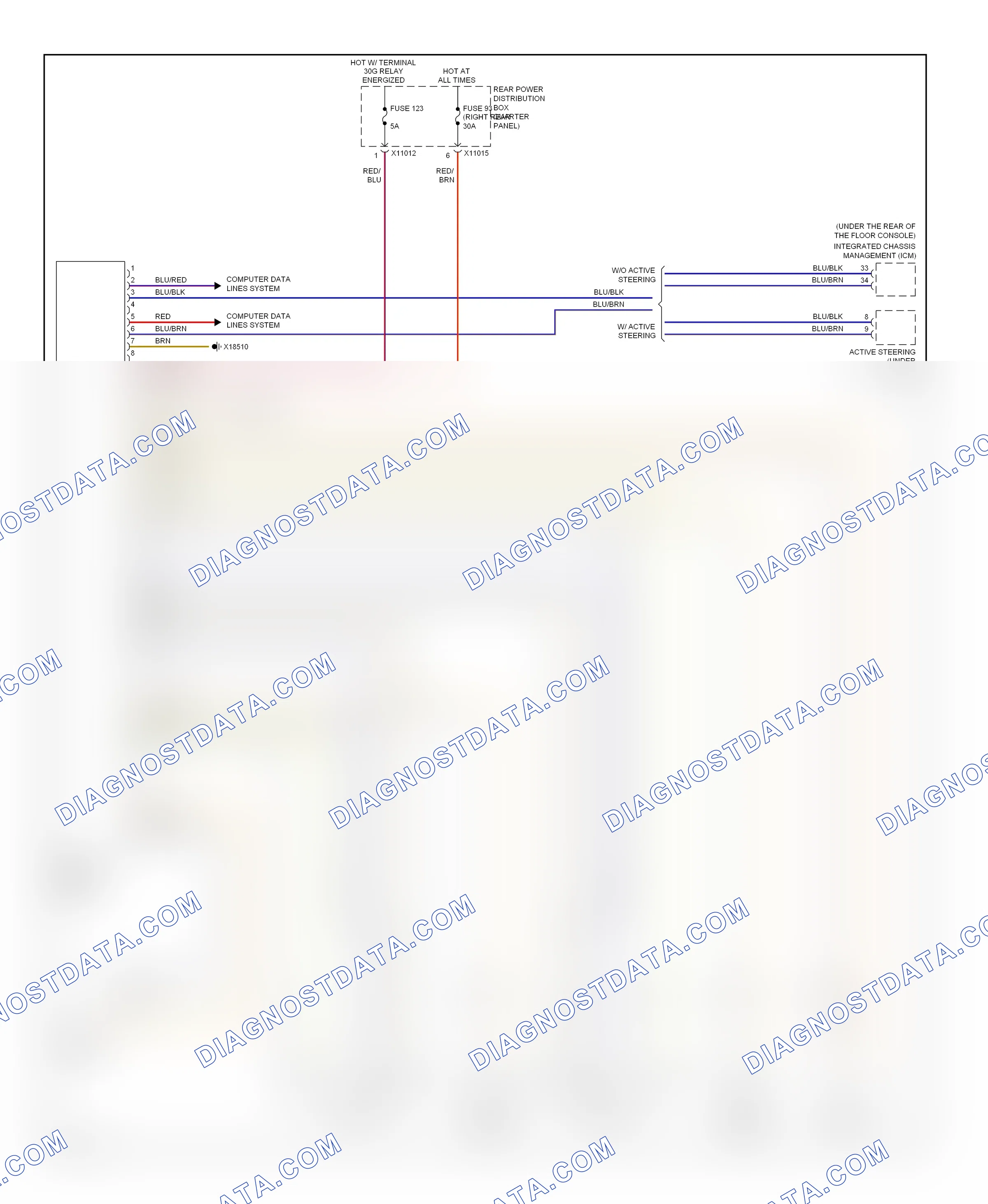 Transmission — Rear axle circuit — Rear axle circuit. BMW X6 E71 facelift (2012-2014)
