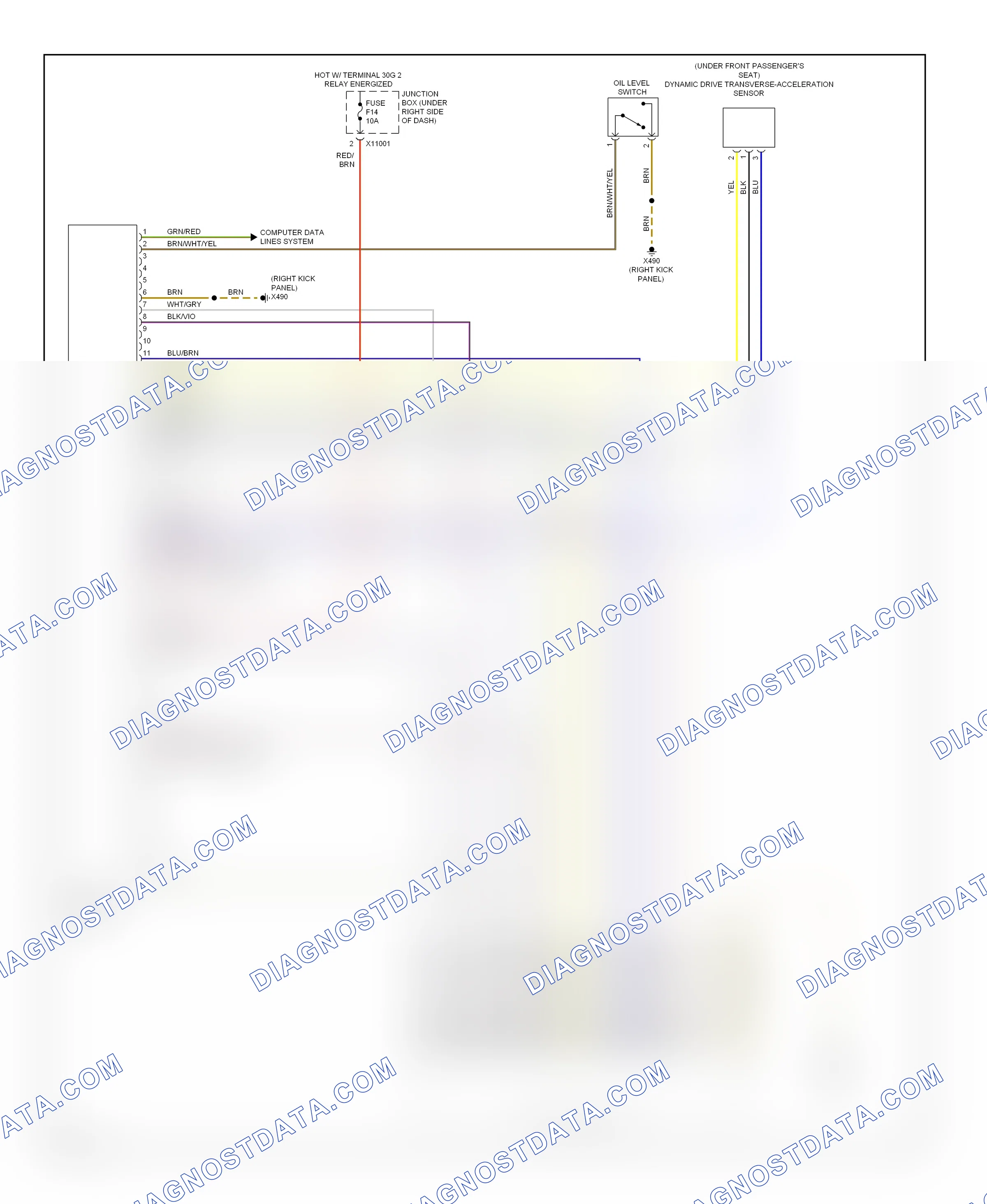 Electronic suspension — Dynamic drive suspension circuit — Dynamic drive suspension circuit. BMW X6 E71 (2007-2012)
