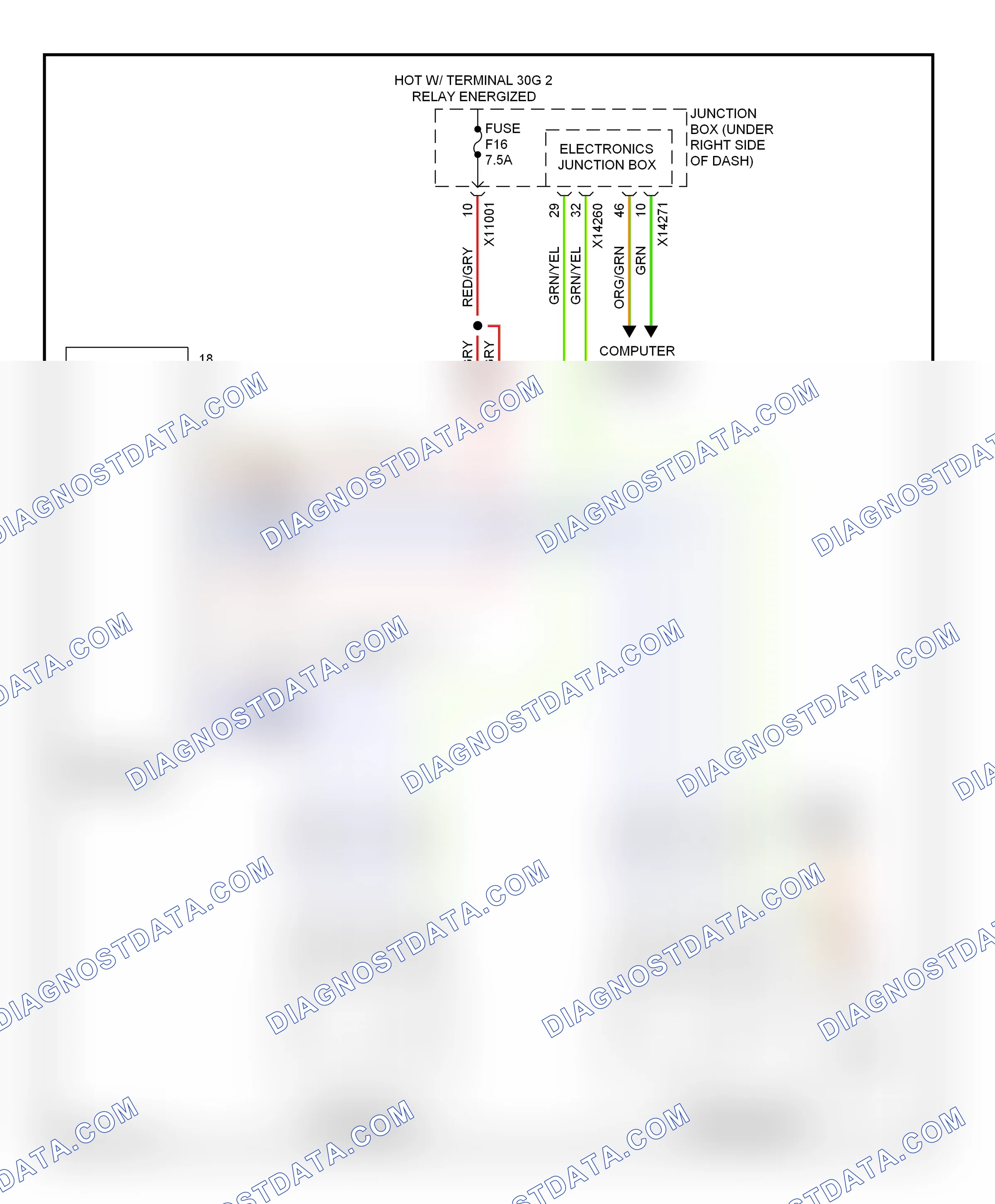 Memory systems — Power mirrors circuit, without lin bus function — Power mirrors circuit, without lin bus function. BMW X6 E71 (2007-2012)