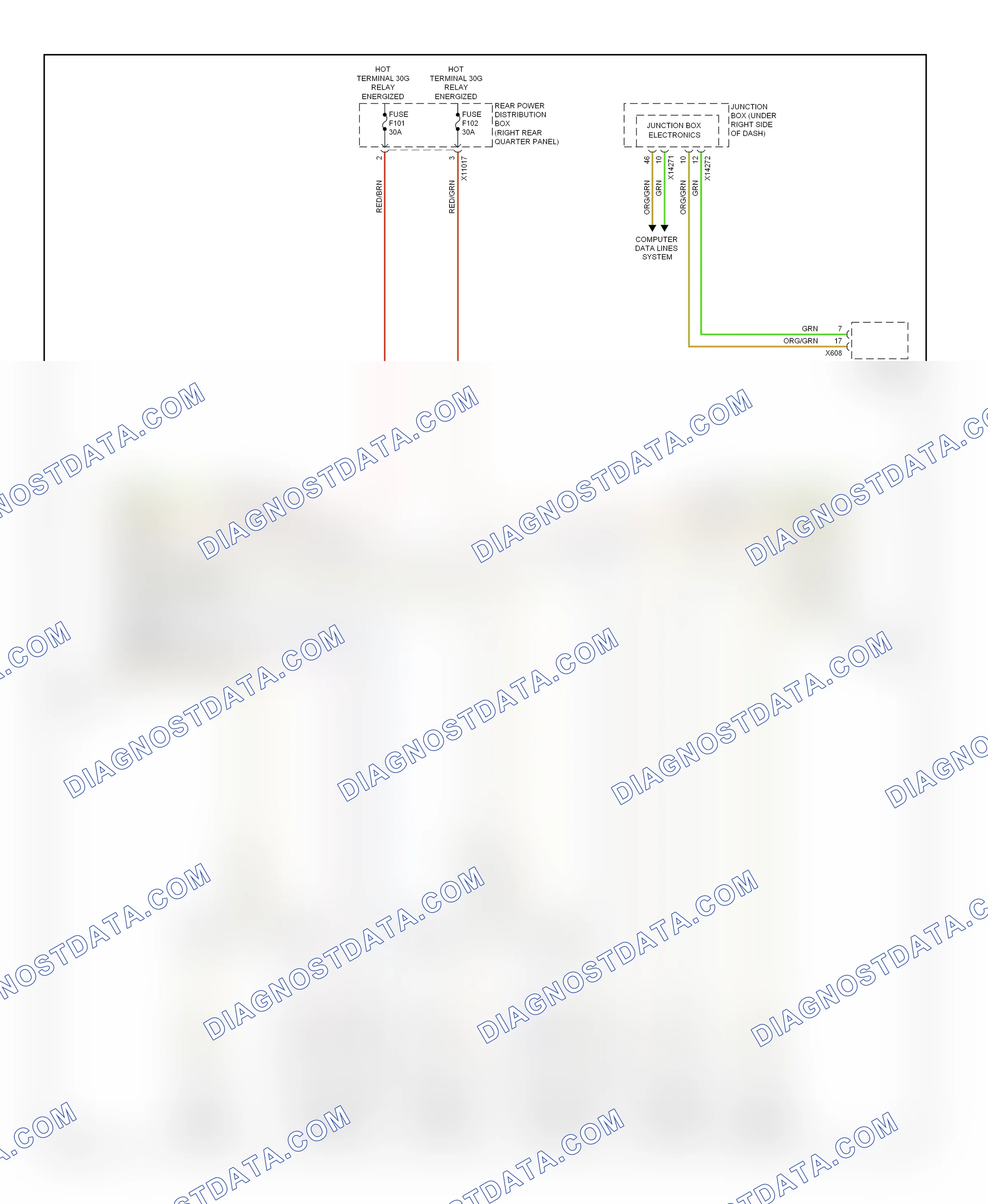 Power seats — Front heated seats circuit, with memory — Front heated seats circuit, with memory. BMW X6 E71 (2007-2012)