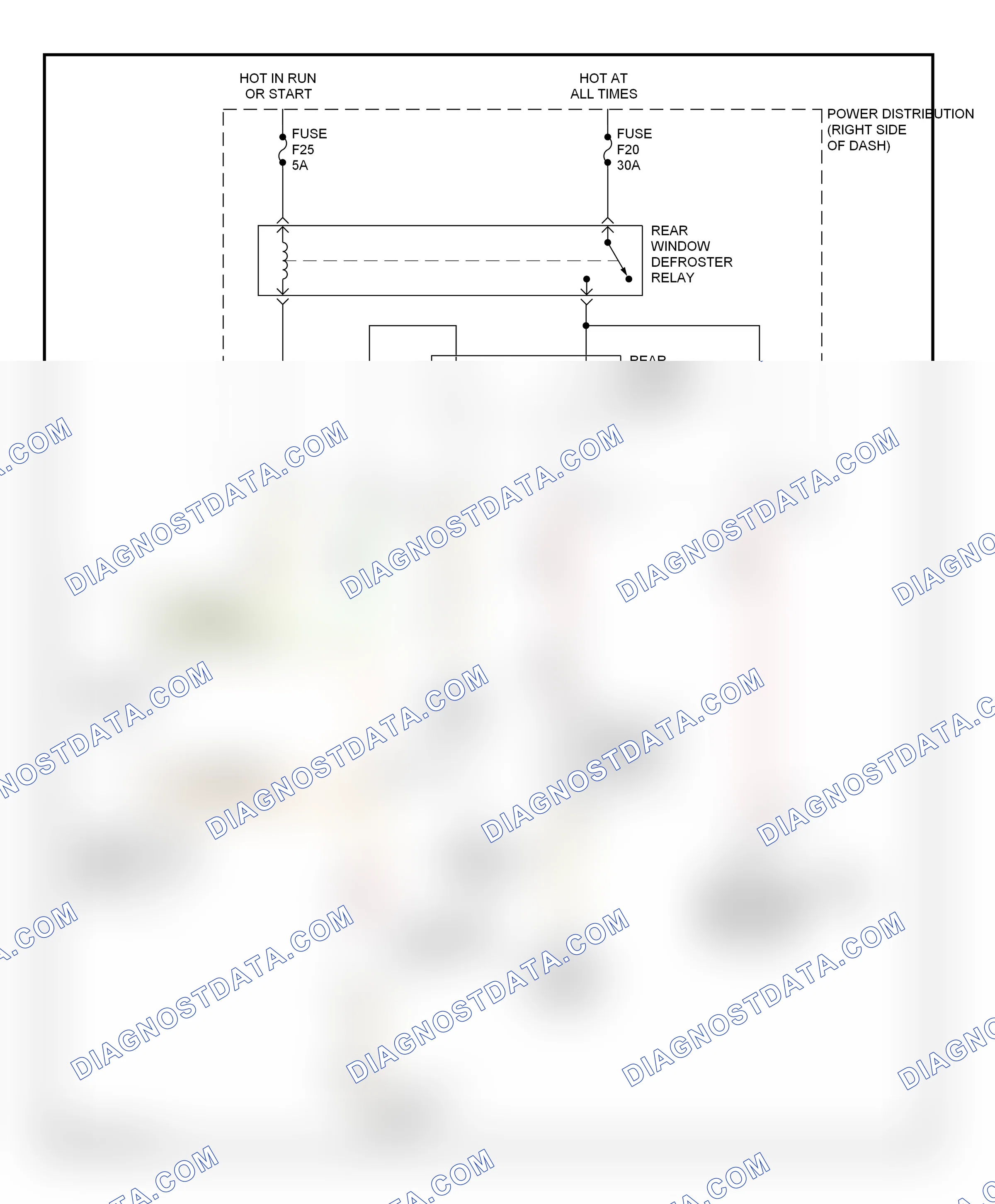 Defoggers — Defoggers circuit, convertible without cvm — Defoggers circuit, convertible without cvm. BMW Z4 E85/E86 (2002-2005)