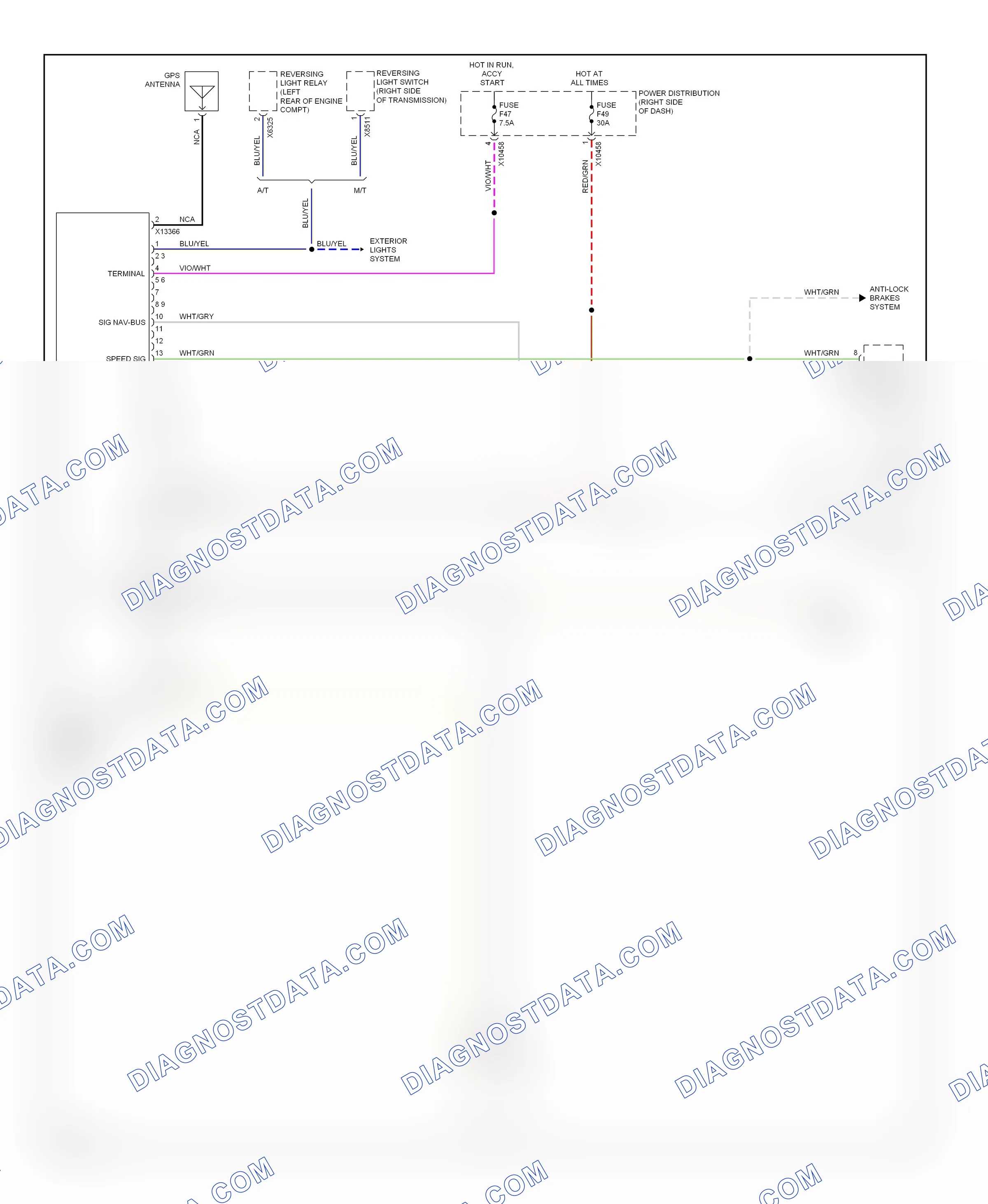 Navigation — Navigation circuit, with mir — Navigation circuit, with mir. BMW Z4 E85/E86 (2002-2005)