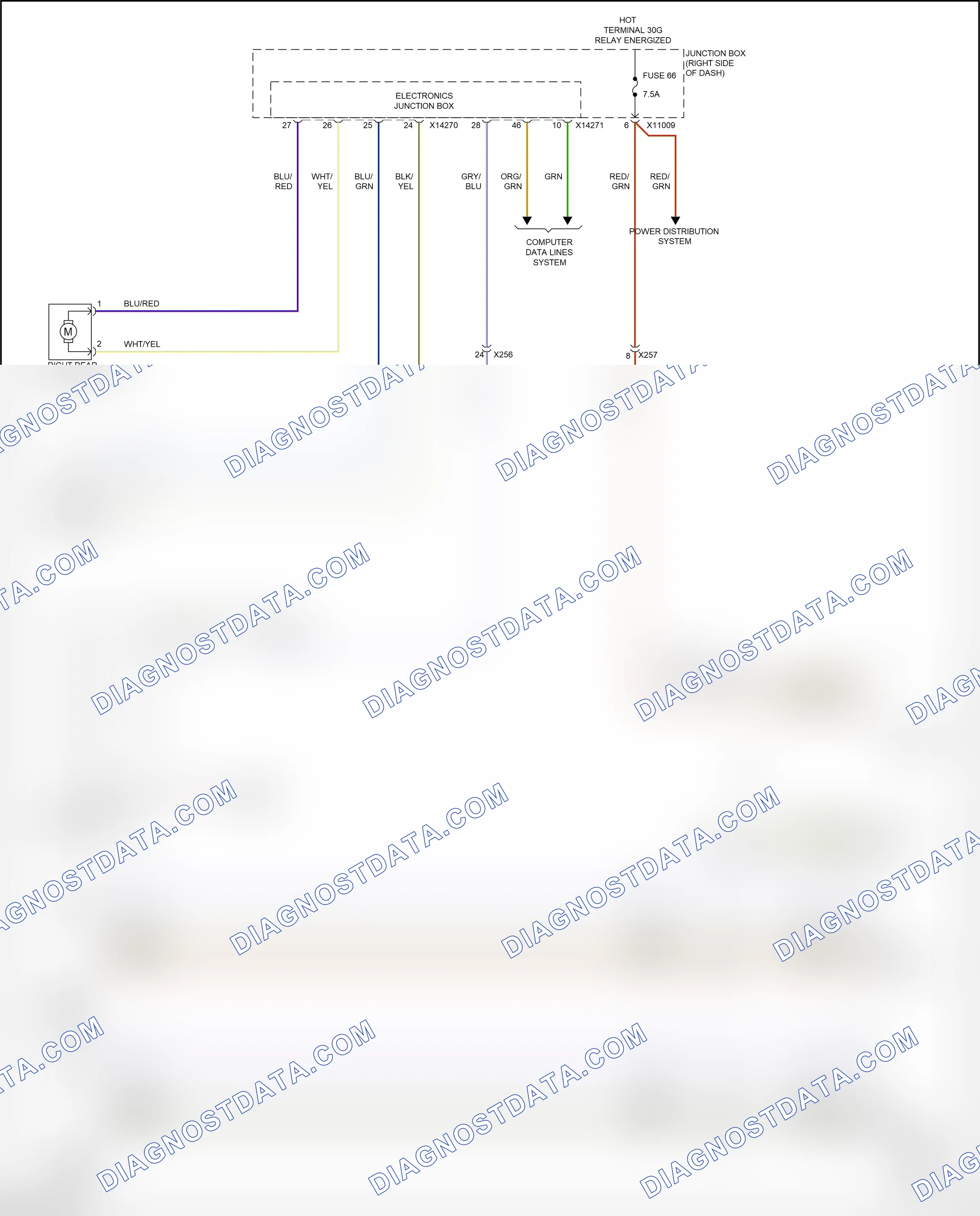 Power windows — Power windows circuit — Power windows circuit. BMW Z4 E89 facelift (2013-2017)