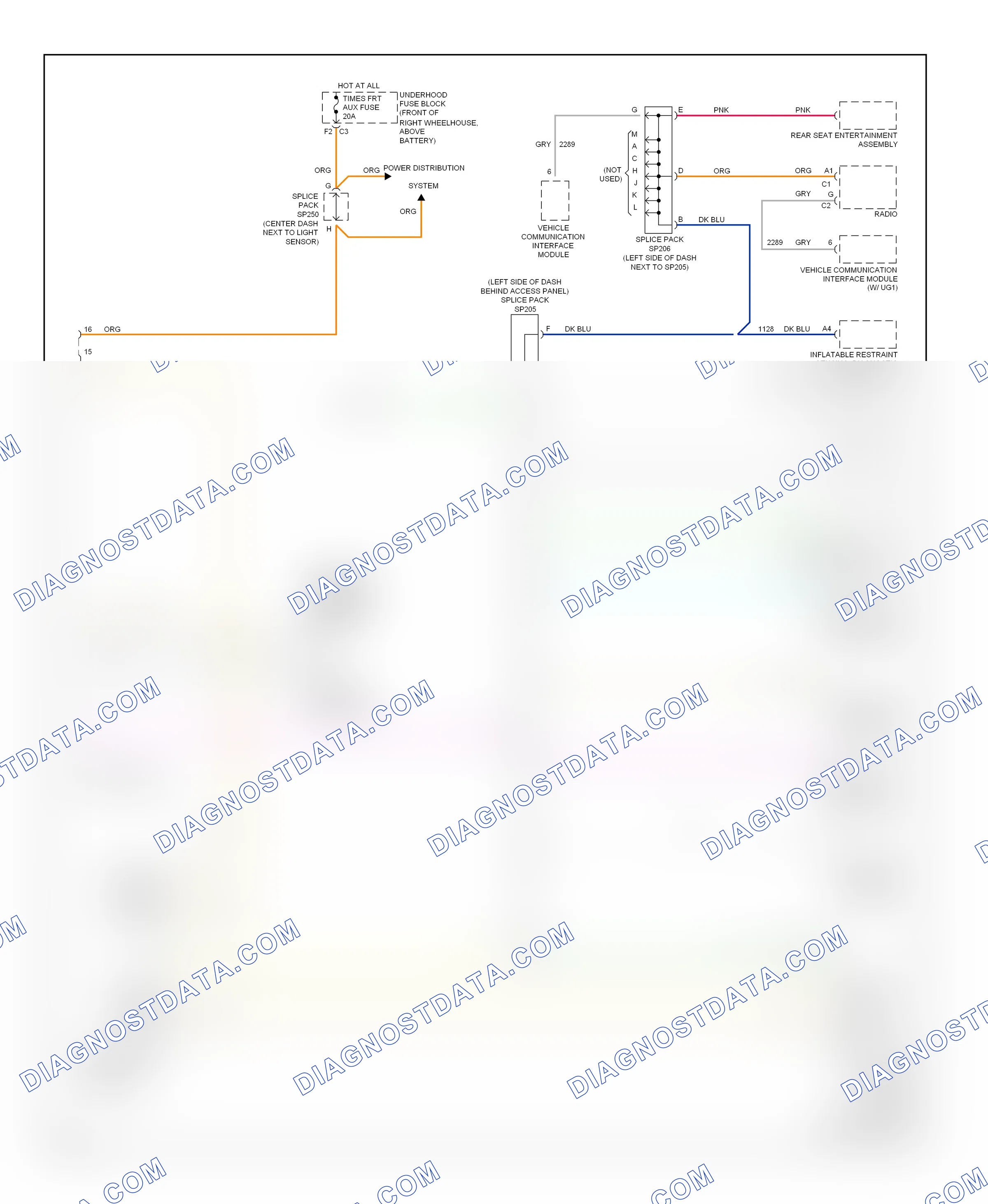 Computer data lines — Computer data lines circuit — Computer data lines circuit. Buick Rendezvous I (2001-2007)