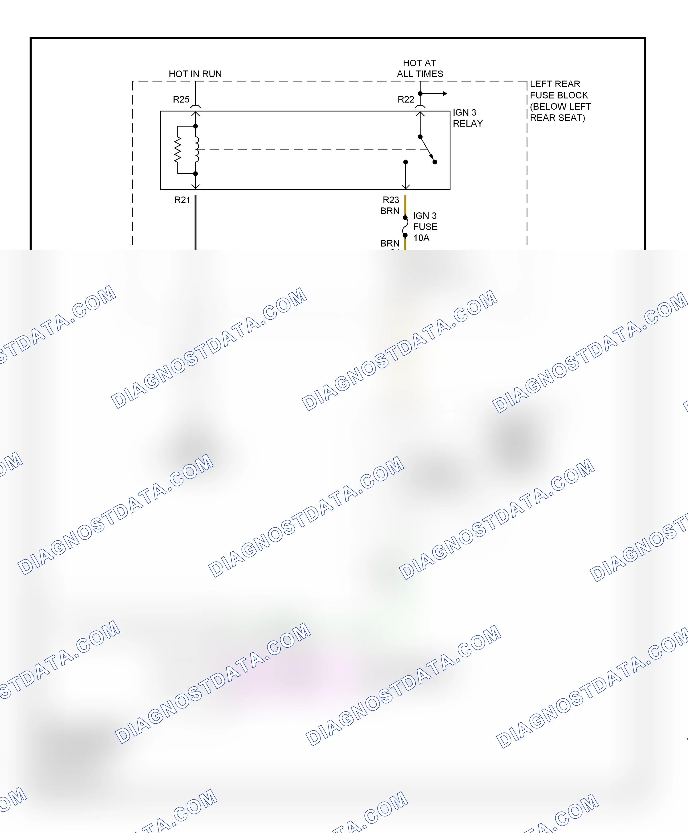 Shift interlock — Shift interlock circuit — Shift interlock circuit. Cadillac CTS I (2002-2007)
