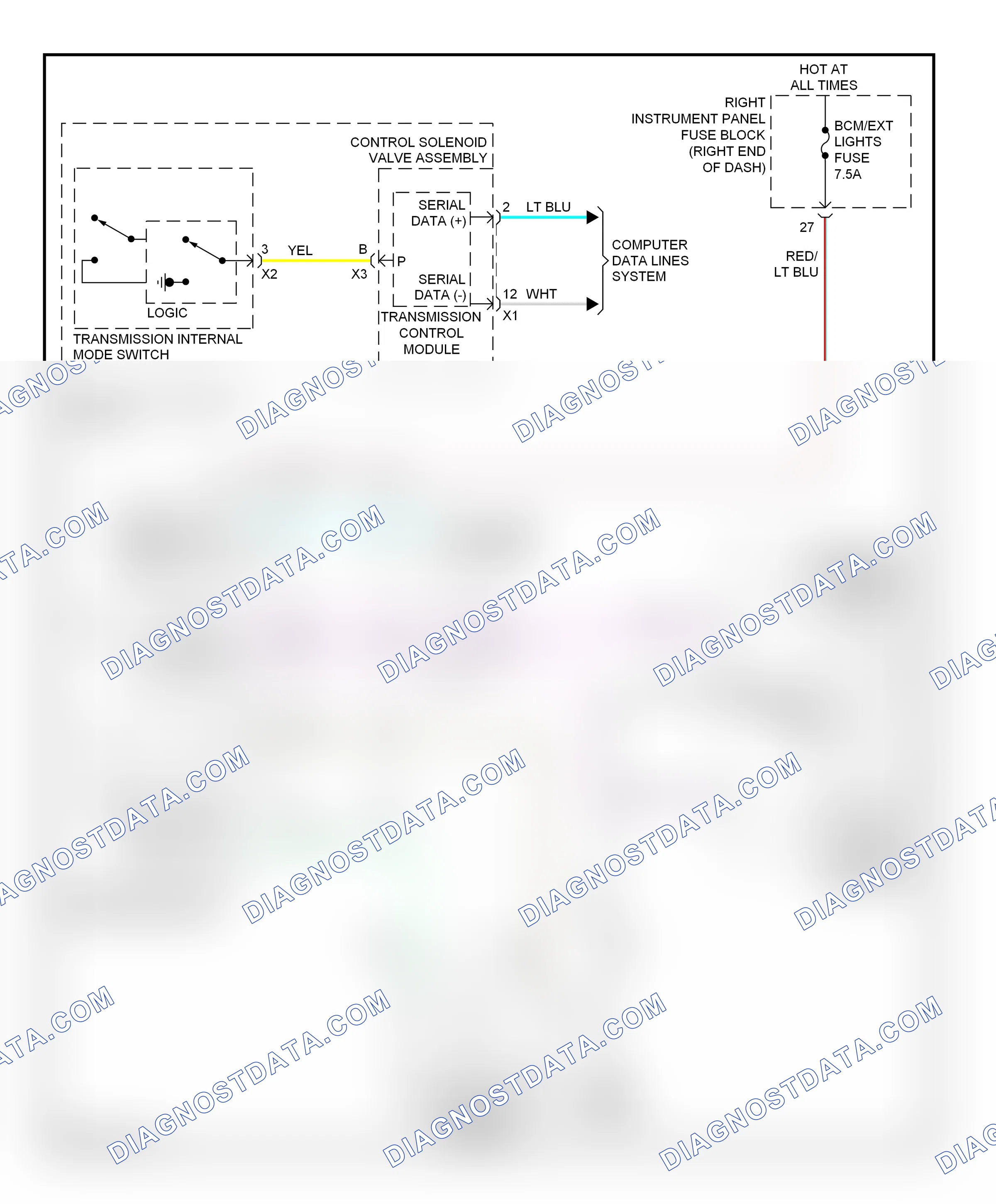 Shift interlock — Shift interlock circuit — Shift interlock circuit. Cadillac ELR I (2013-2015)