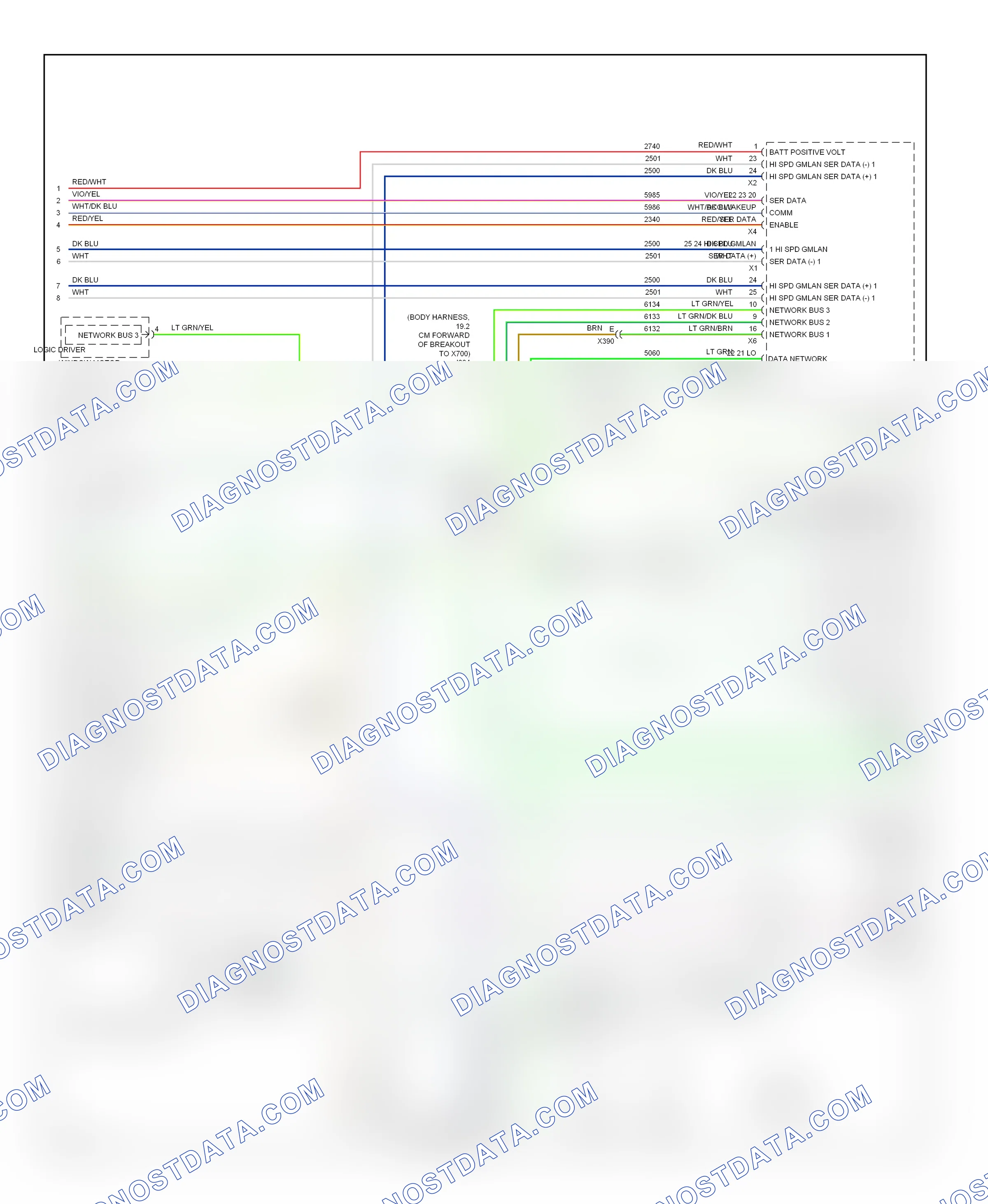 Computer data lines — Computer data lines circuit — Computer data lines circuit (4 of 6). Chevrolet Impala IX (2006-2016)